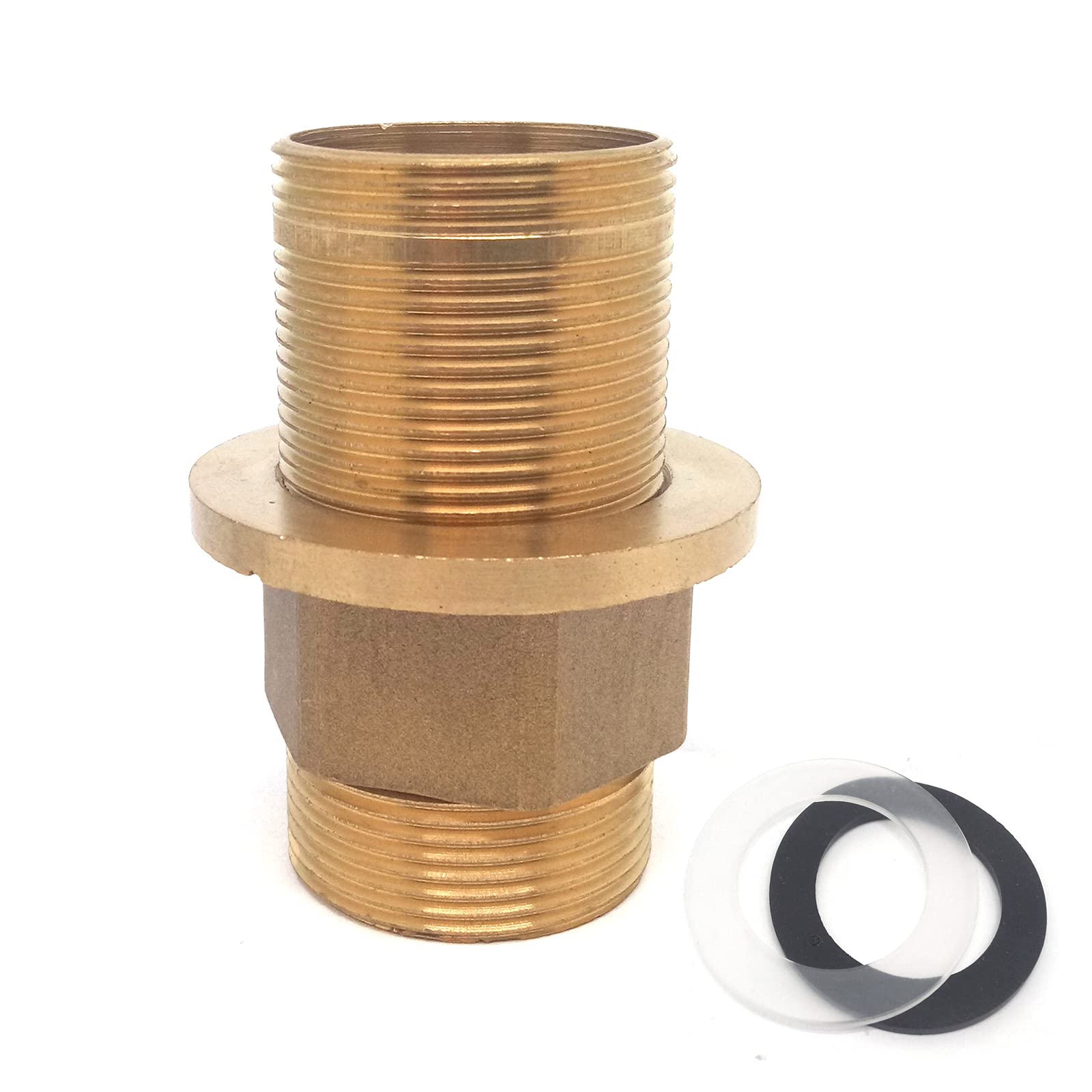 Erdaner 1Pcs 2.32Inch Length Shank Nuts Faucet Tap Extension,Faucet Mount Extension Shank Threaded Pipe Mounting(Type:3)