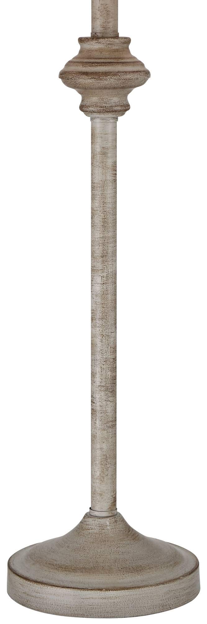 360 Lighting Lynn Country Cottage Rustic Buffet Table Lamps 26 3/4" Tall Skinny Set Of 2 Light Beige Wood Oatmeal Fabric Tapered Drum Shade For Living Room House Home Dining Office Entryway Family