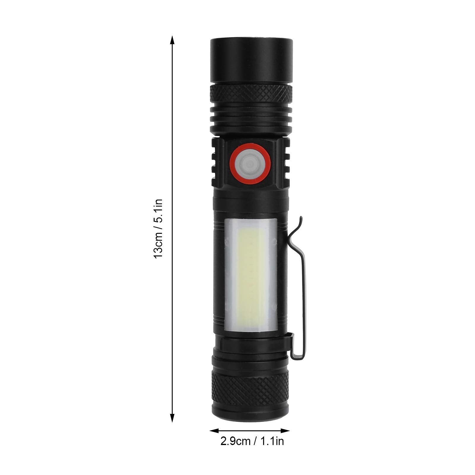 Aunmas Adjustable And Portable Cob Led Flashlight With Magnet For Outdoor And Daily Use