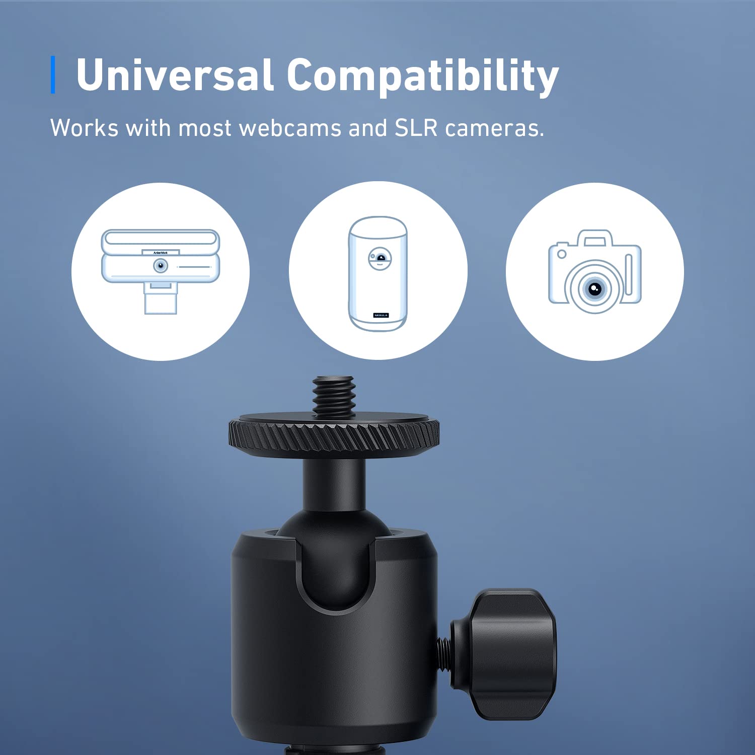 Ankerwork Mini Flexible Tripod Stand For Webcam