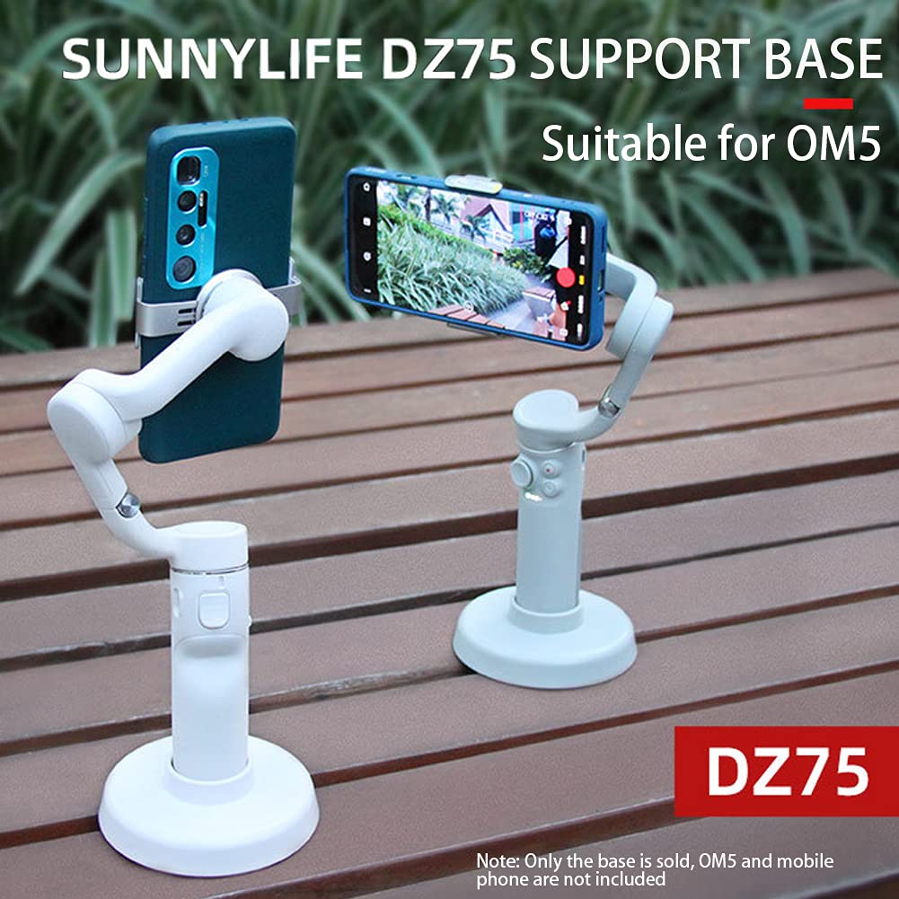 Xmipbs Om5 Base Stabilizer Accessories Handheld Gimbal Phone Stand Mount Base For Dji Om5 White