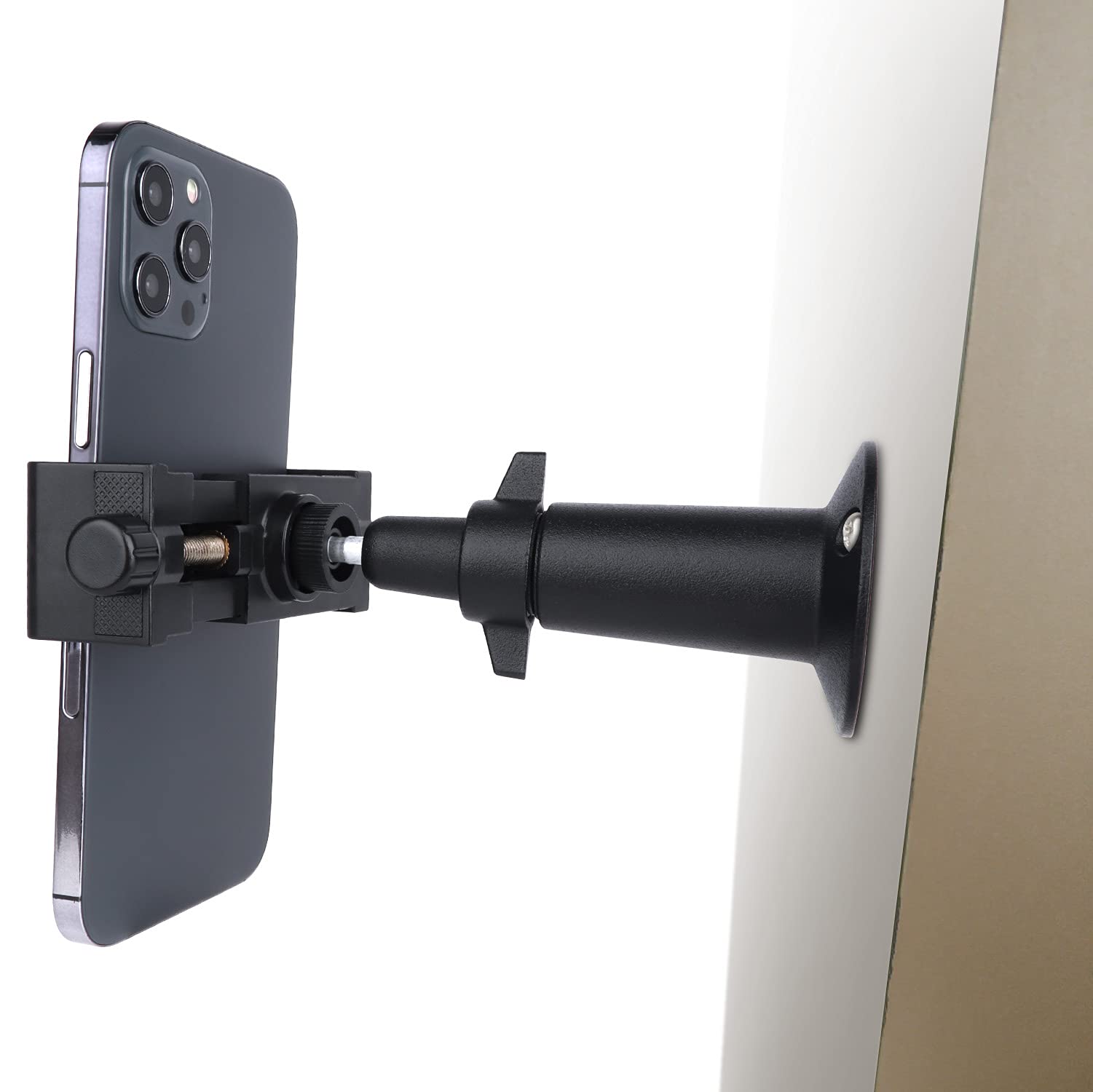 Itodos Wall Mount Phone Holder Bracket With 360°Adjustable Mount For Iphone/Nexus/Lg Smart Phones And Gps Navigator,Compatible With 3.56.5Inch Width