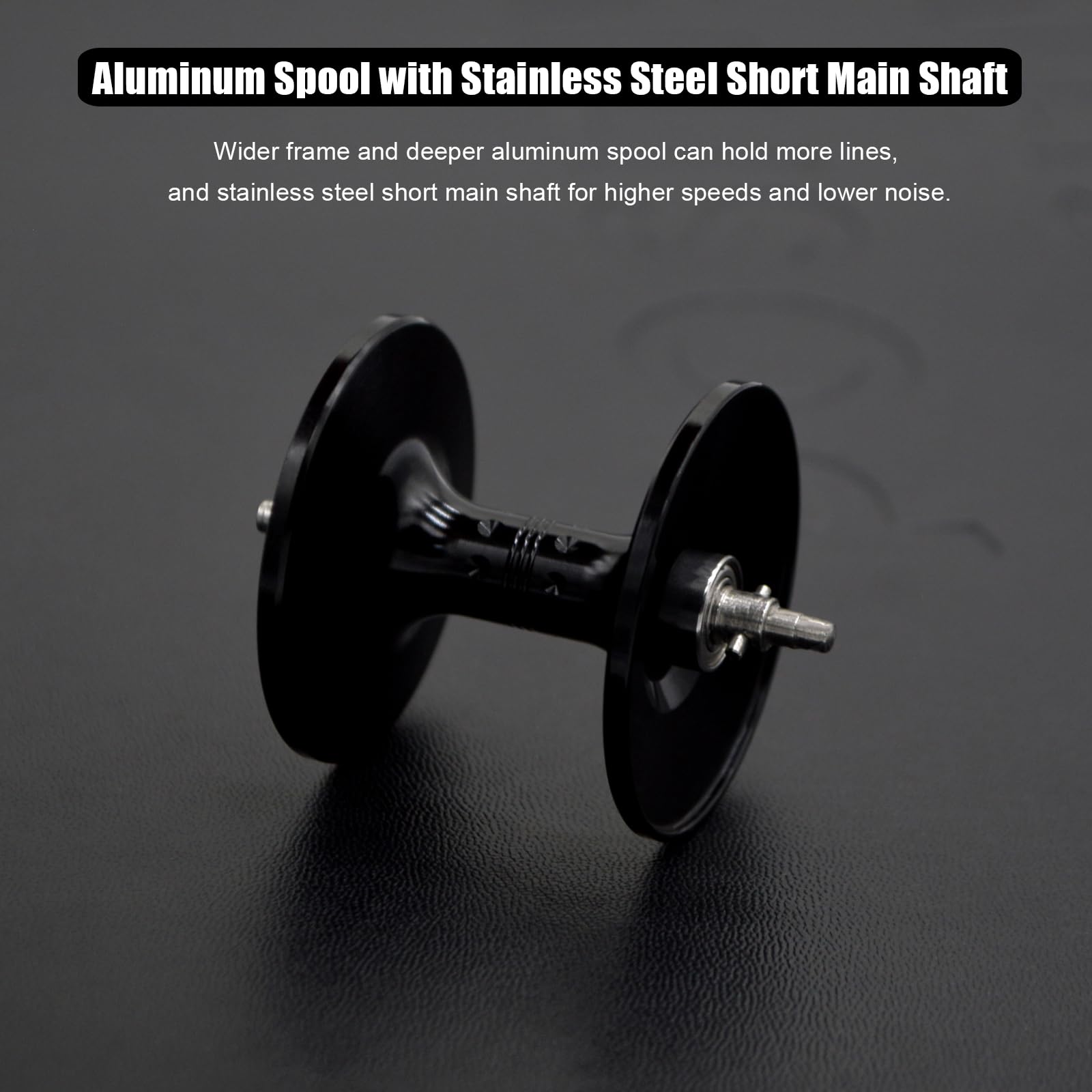 Camekoon Bucara 300 Baitcasting Reel, Wider Graphite Frame, 7+1 Stainless Steel Ball Bearings, 35 Lb Carbon Drag, 10 Button Magnetic Braking System, Short Main Shaft, Low Profile Casting Fishing Reel