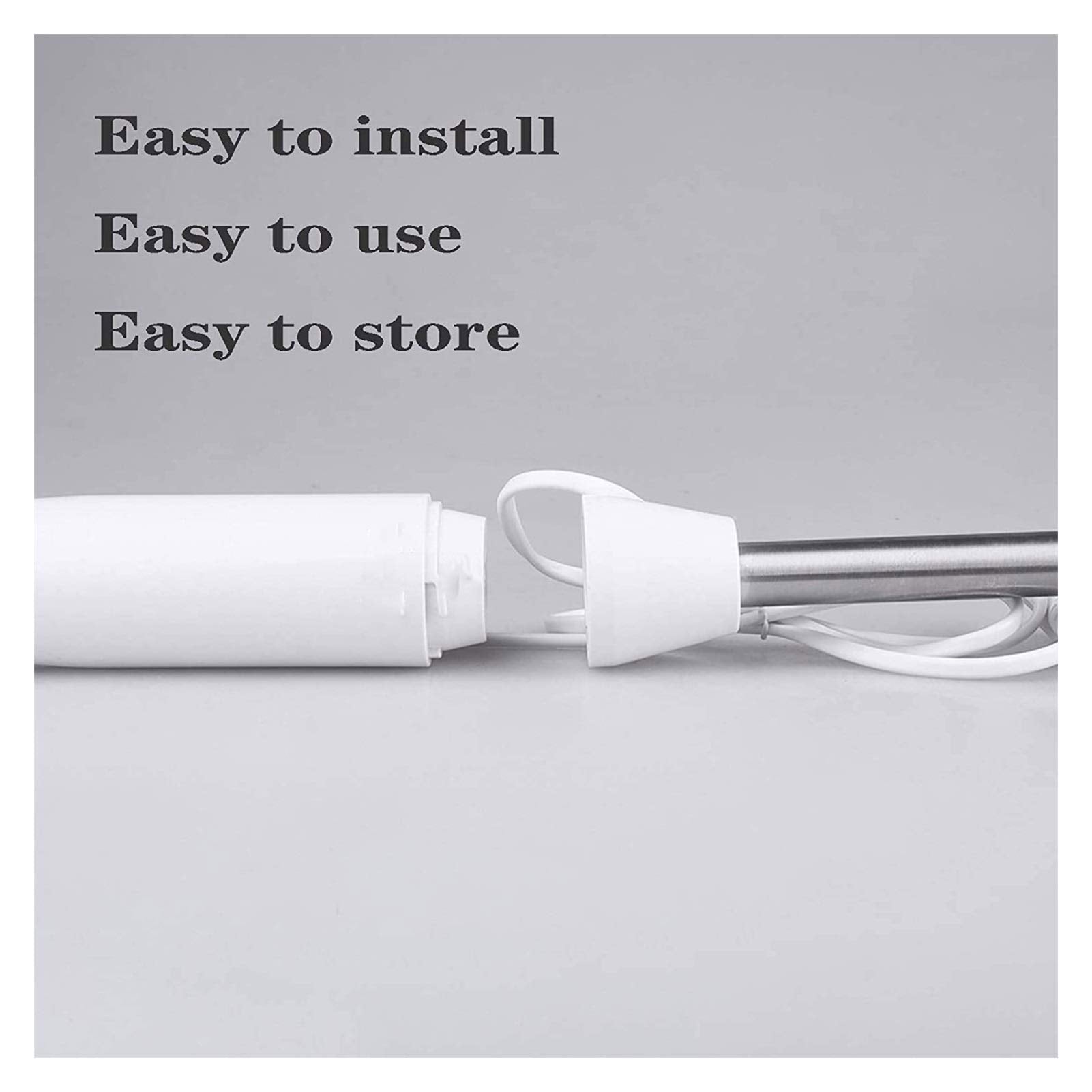 Hhwksj Immersion Hand Blender Powerful 250 Watt, Smart Stick With Titanium Steel Blades, Food Processor Blender Combo For Multi-Purpose Smoothie/Whisk/Chopper/Soup/Juicer/Crush Ice