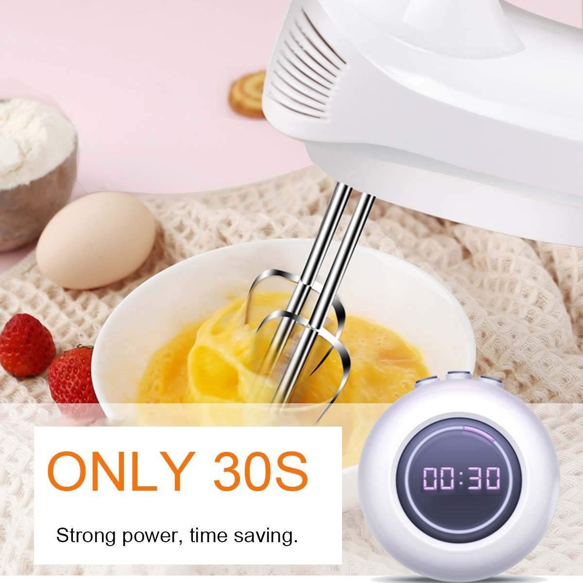 Efkerggjgtgtgjhpwelp 5 Speed Electric Handheld Mixer Whisk Egg Beater Cake Baking Home Small Automatic Cream Cake Food Blenders