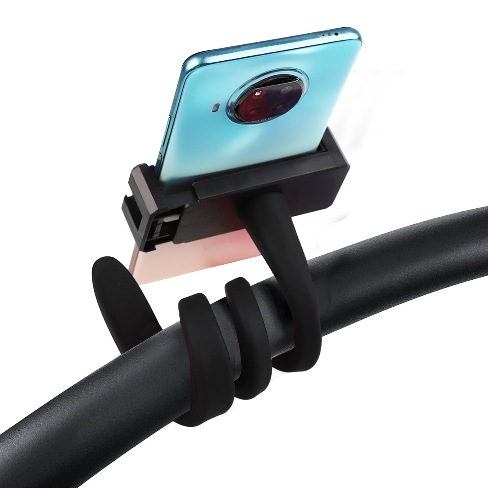 Llmsix Stroller Phone Holder Portable Cell Phone Holder Stroller Phone Mount With Non-Slip Flexible Arm Flexible Phone Holder Stroller Accessories For Treadmill Spin Bike Shopping Cart Car Kitchen