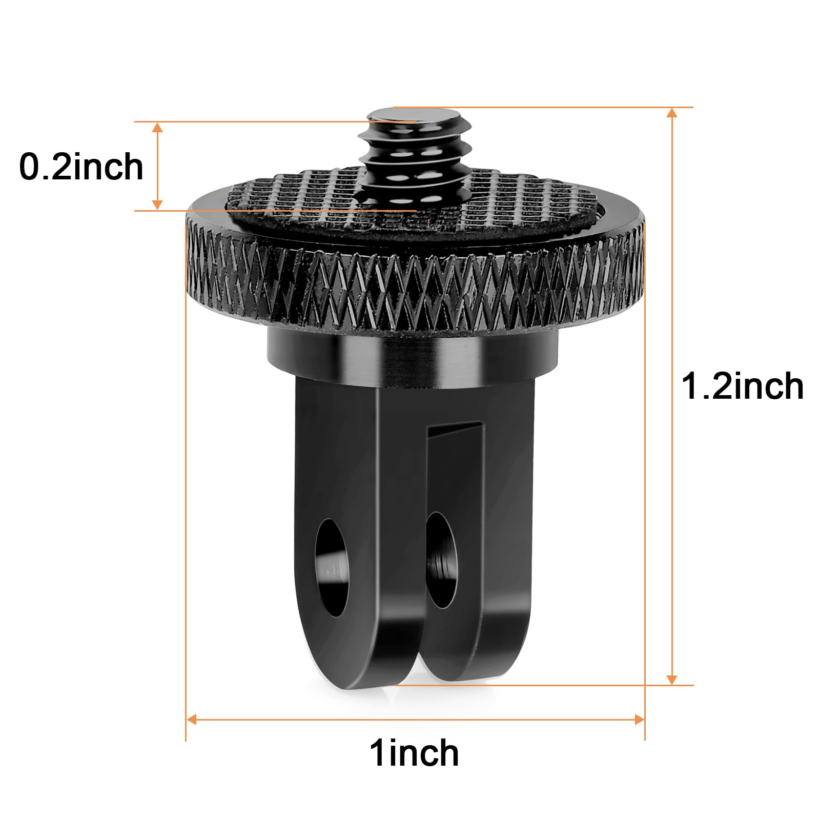 Anwenk Tripod Mount Adapter For Gopro, Camera 1/4”-20 Tripod Mount For Insta 360/Gopro Hero/Sony Xiaomi Yi Sjcam Action Cameras And Other Standard 1/4 Accessories