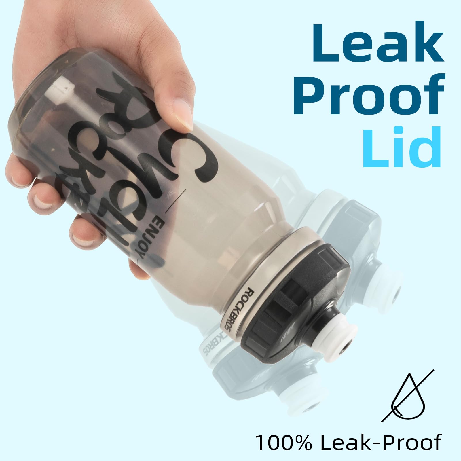 Rockbros Cycling Water Bottle, 20-25Oz Cycling Bottle,-