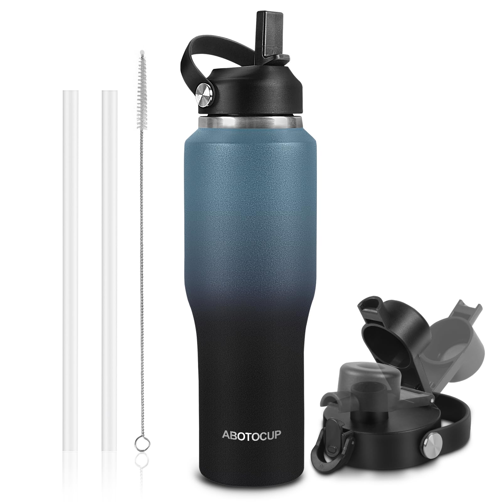 32Oz Insulated Water Bottle Keep Cold 24H&Hot 12H, Double Wall Vacuum Insulated Water Bottles