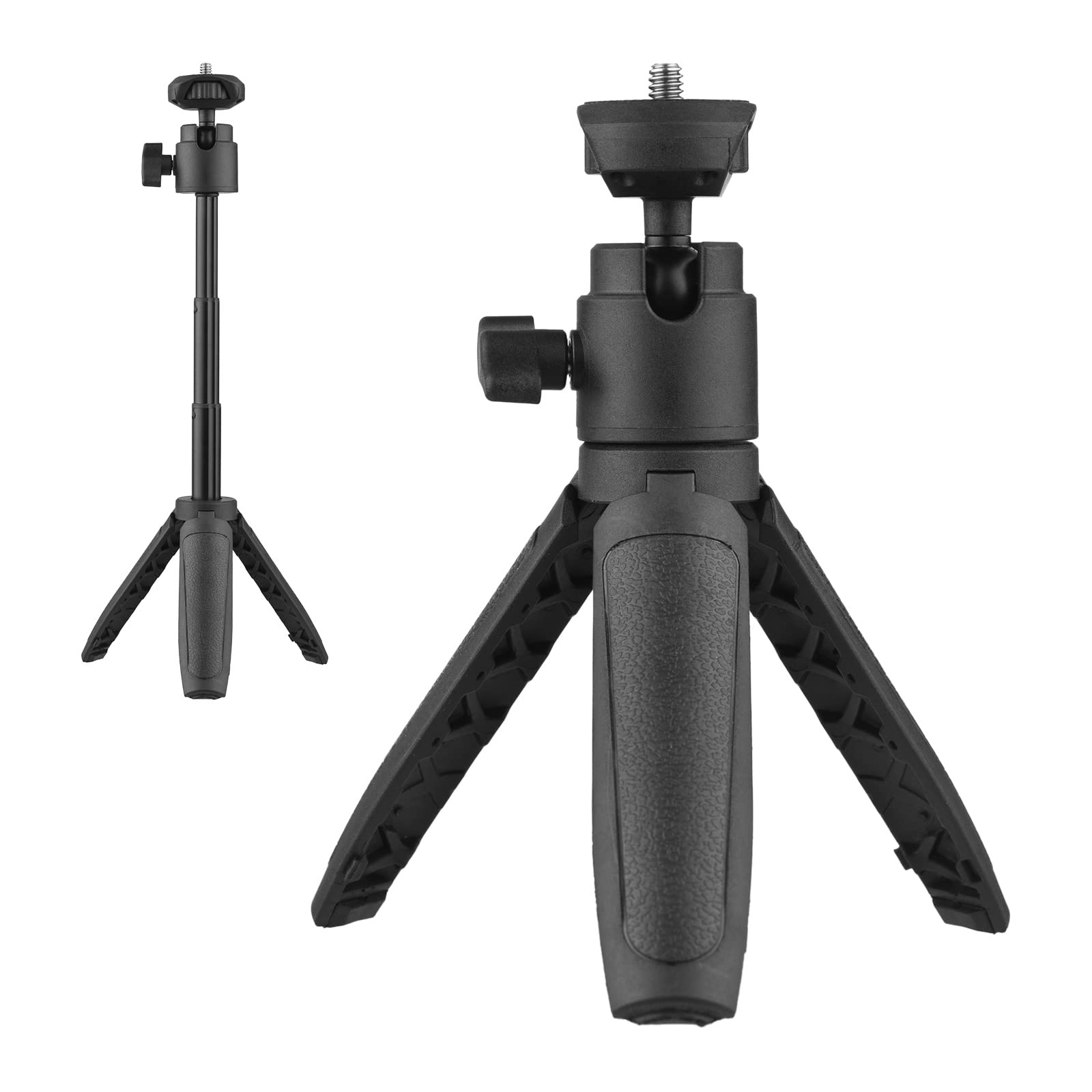 Andoer Portable Mini Extendable Tripod With 4 Height-Adjustable Levels For Phone Camera, Selfie Video Recording, Live Streaming