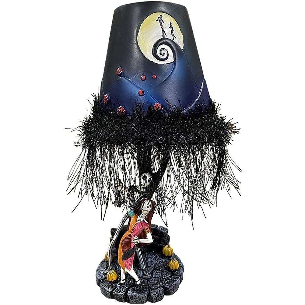 Stylebest Halloween Led Table Lamp, Light Up Desktop Moonlight Figure With Tassel Toy, Black