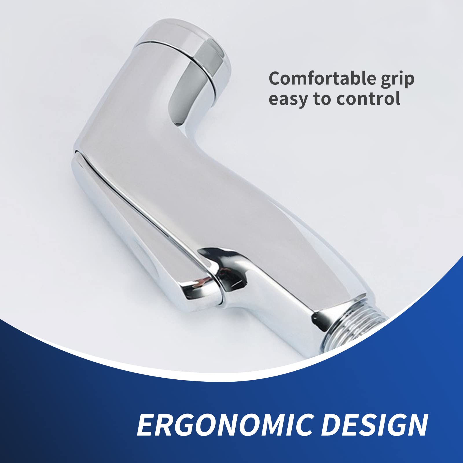 Yafiygi Sink Sprayer Attachment For Faucet Universal Kitchen Replacement Kitchen Faucet Side Sprayer Head, Pull Out Spray Head, Universal Fit Sink Spray Head, Chrome