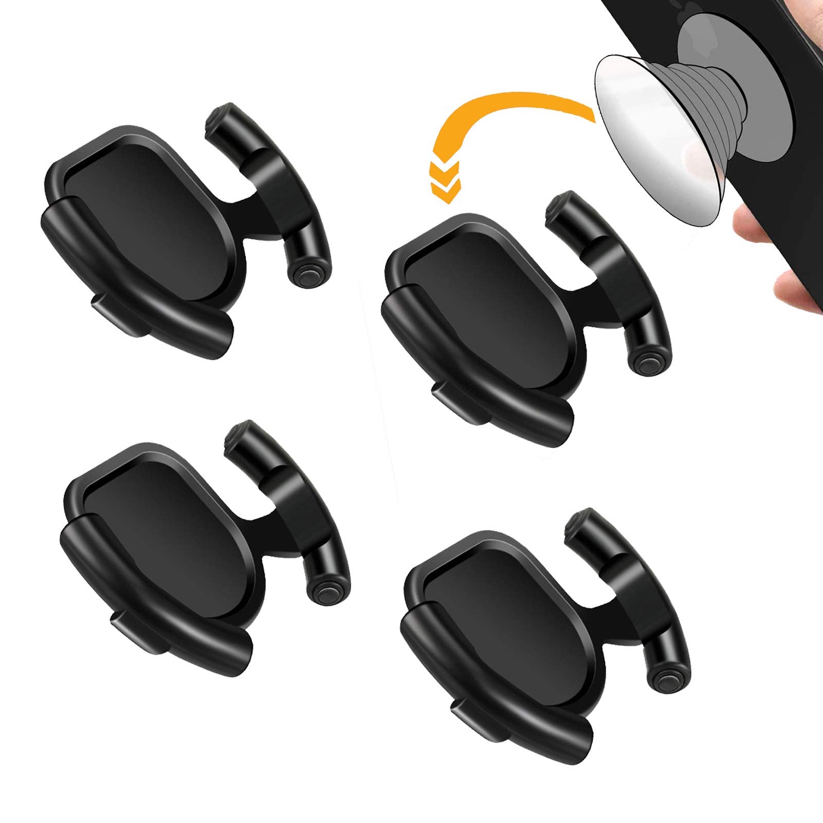 Zanedy Car Socket Mount For Cellphone Car Phone Pop Holder Stand For Collapsible Grip/Mount With Sticky Adhesive Used On Dashboard Home Desk Wall