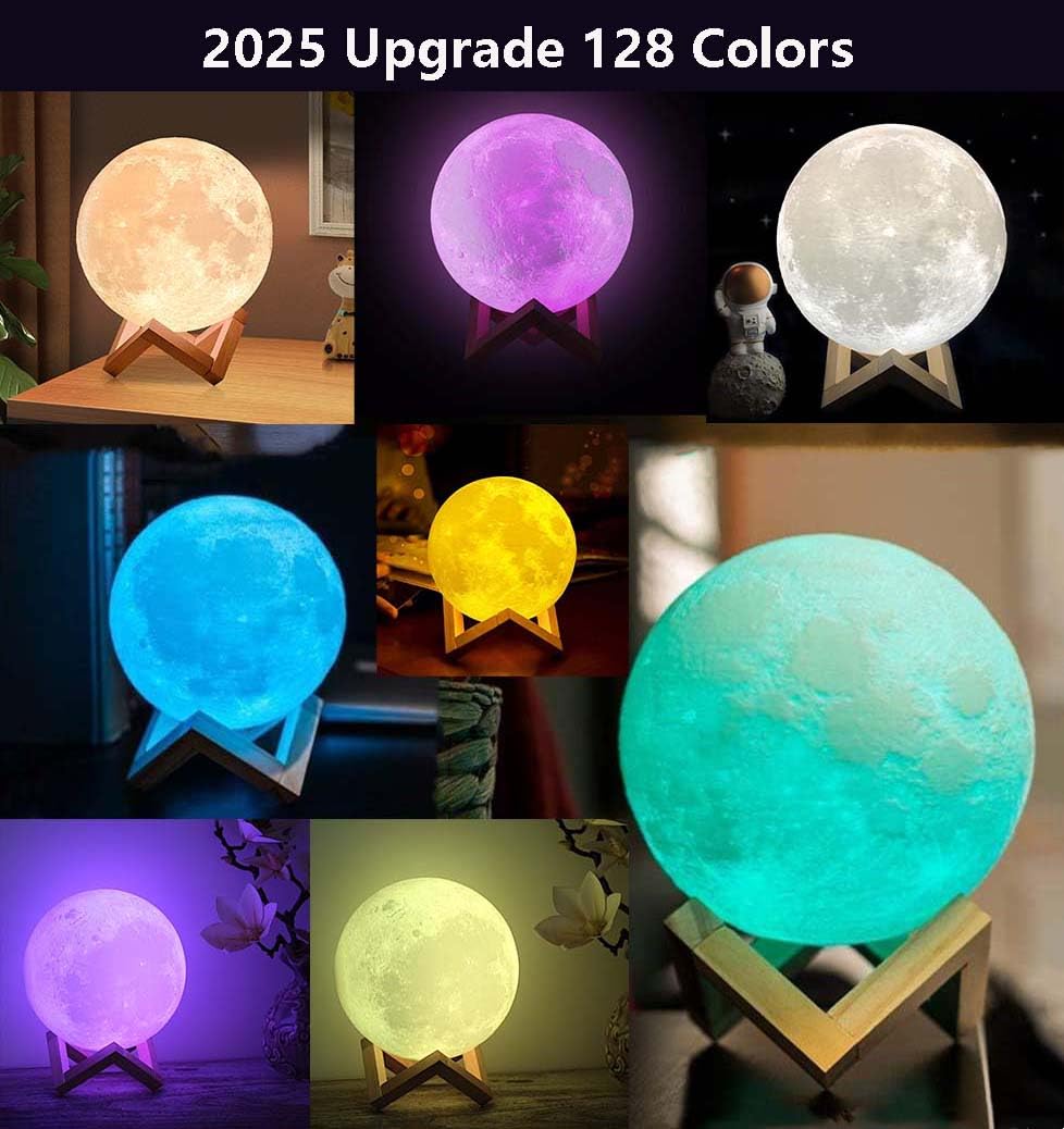 Cpla Moon Lamp  128 Colors,  For Girls Boys Kids Teens Sister Adults Birthday, Ages 6 7 8 9 10 11 12 13 14 15 16-20 Year Old