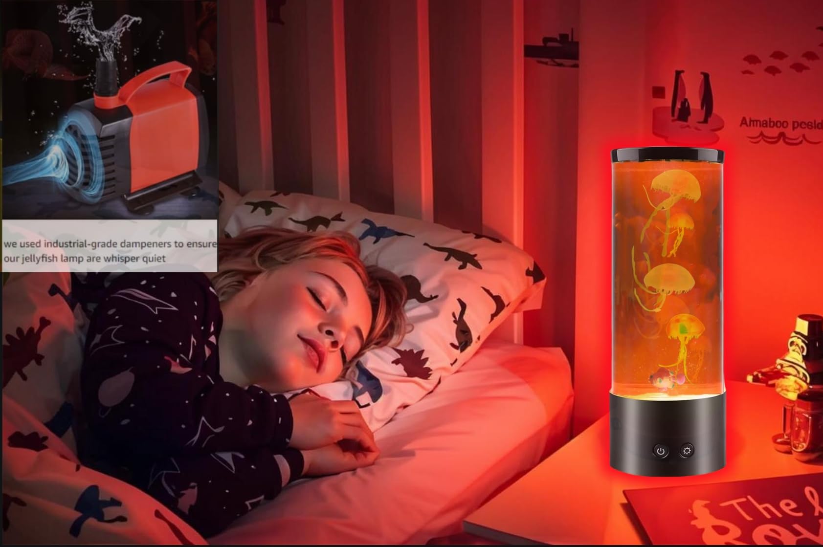 Lehaha Jellyfish Lamp With 16 Color Changing Relax Mood Light With Remote Control Usb/Battery Jellyfish Aquarium For Home Office Table Room Decor For Kids Adults