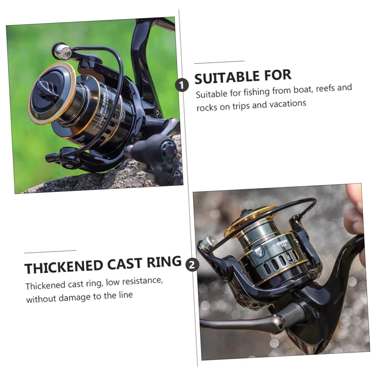 Brightfufu 1Pc Full Fishing Reel Lightweight Alloy Spool Portable Sea Fishing Gear For Long Distance Casting Smooth Performance For Freshwater And Saltwater Fishing
