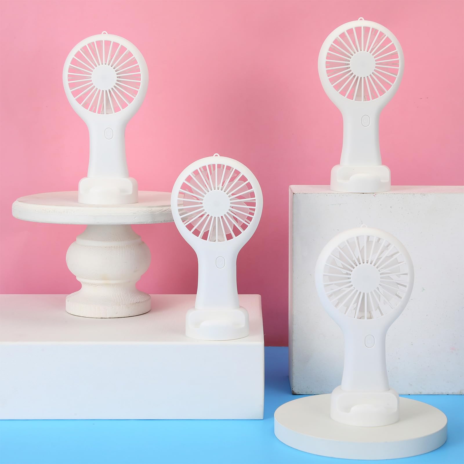 Woanger mini desk fan 3 speed settings compact and portable for office or home use