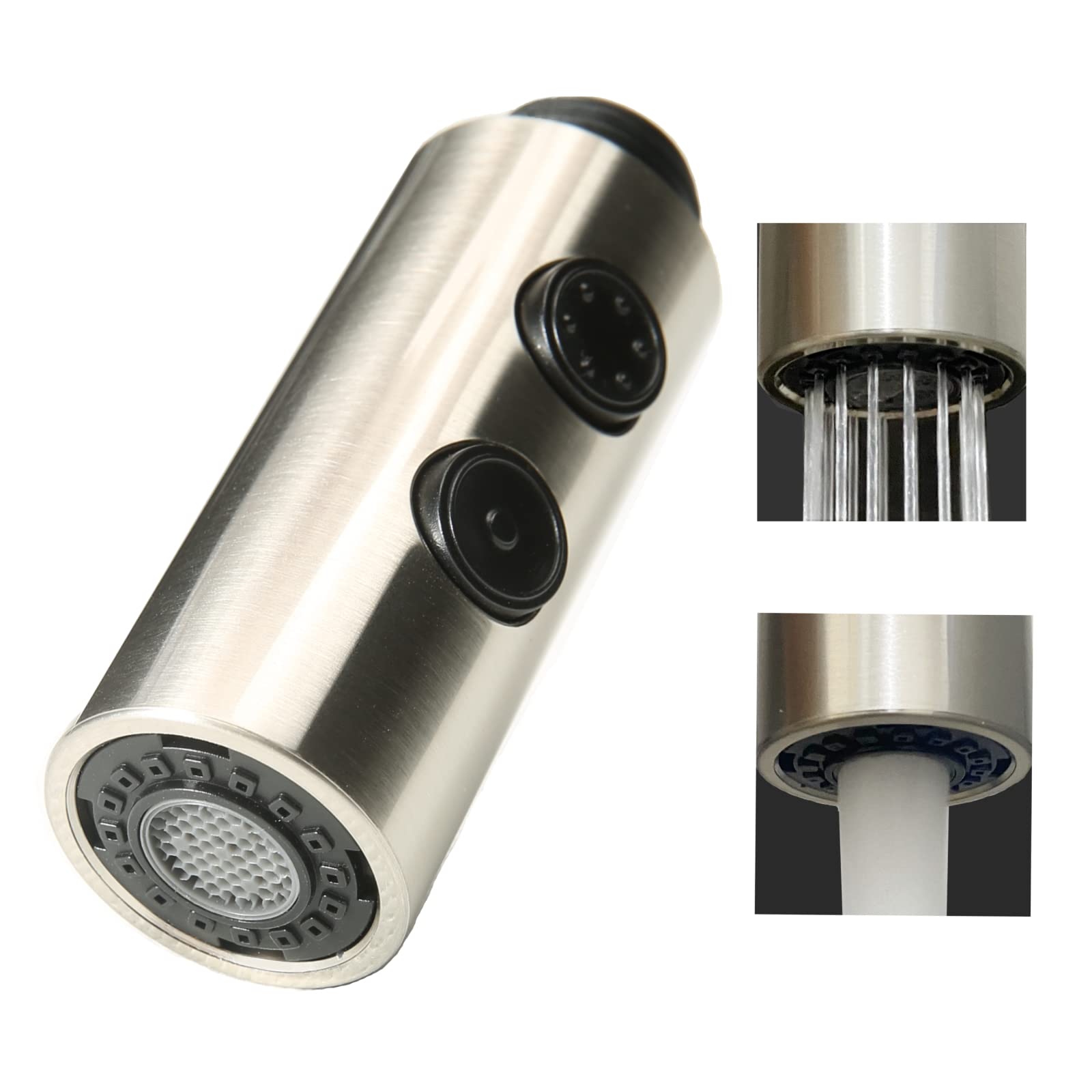 Simsin Kitchen Sink Faucet Sprayer Head, 2 Functions Sprayer Attachment For Faucet,Pull Down Faucet Head Replacement Part, G 1/2 Pull Out Spray Head For Kitchen Faucet Tap Sprayer Spout