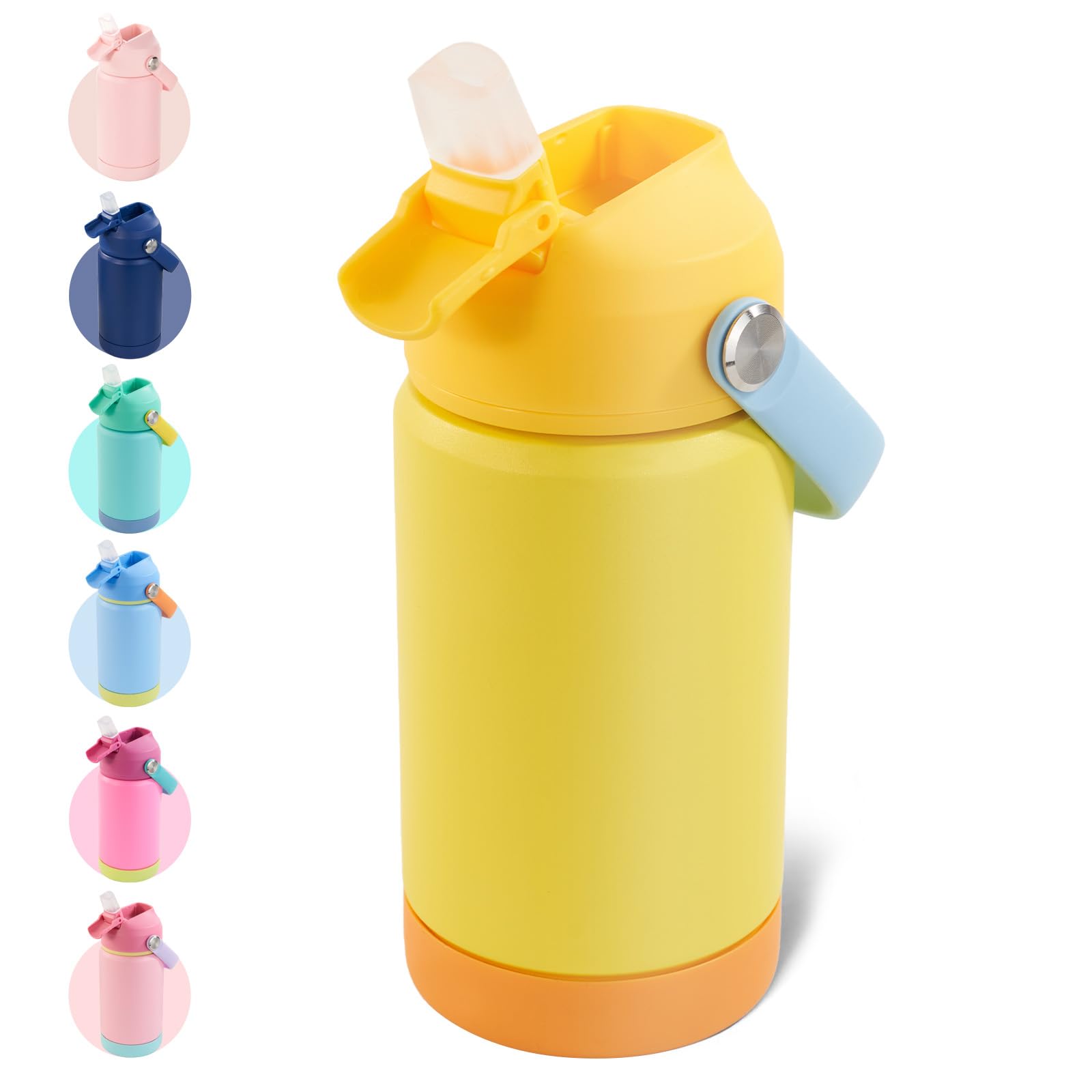Kerilyn 12Oz Kids Water Bottle, Stainless Steel Insulated Water Bottle For Kids, Toddler Cup