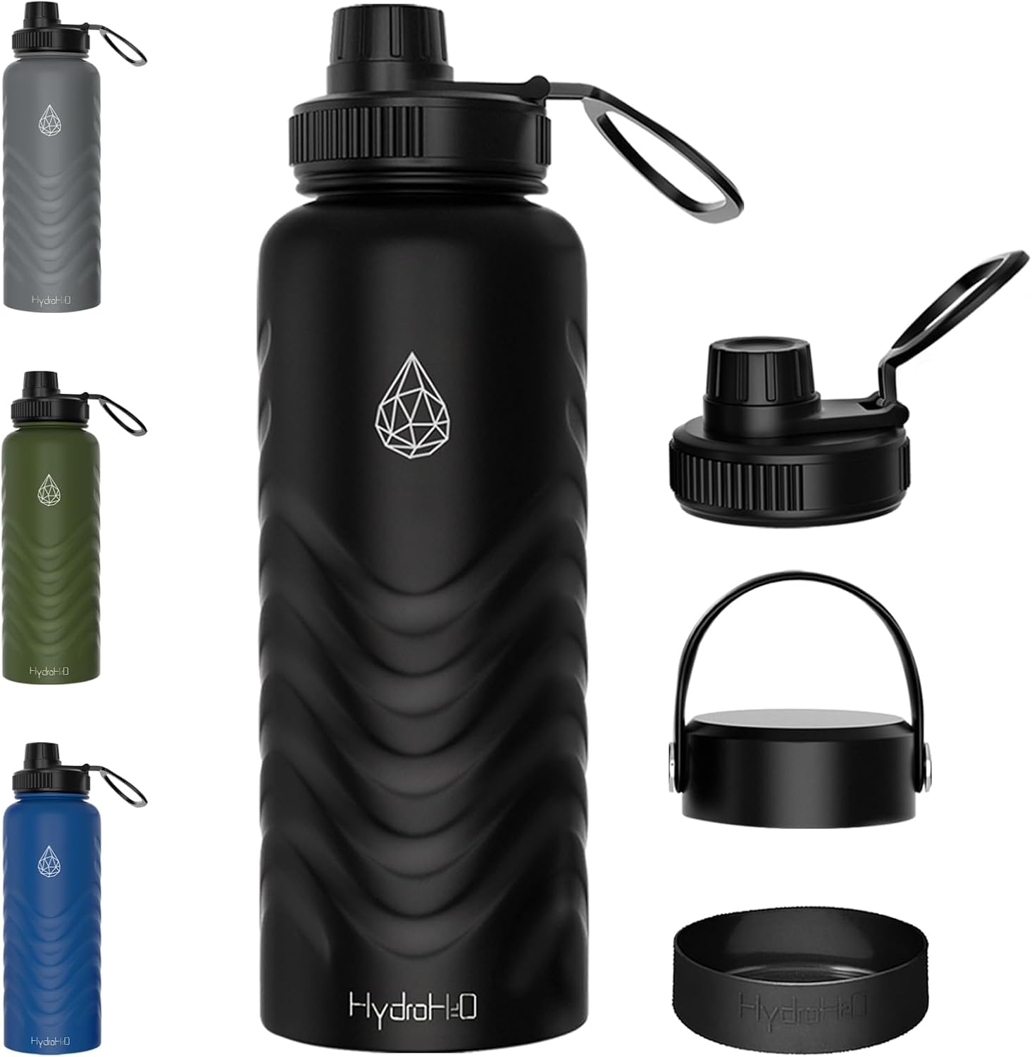24Oz Stainless Steel Water Bottle With Straw–Insulated,Leak-Proof,Bpa-,Wide Mouth