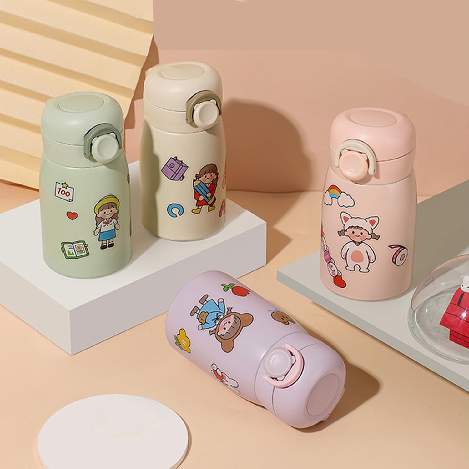 9 Oz Mini Water Bottle Small Stainless Steel Thermoses - Insulated Vacuum, Leak Proof, Keeps Drinks