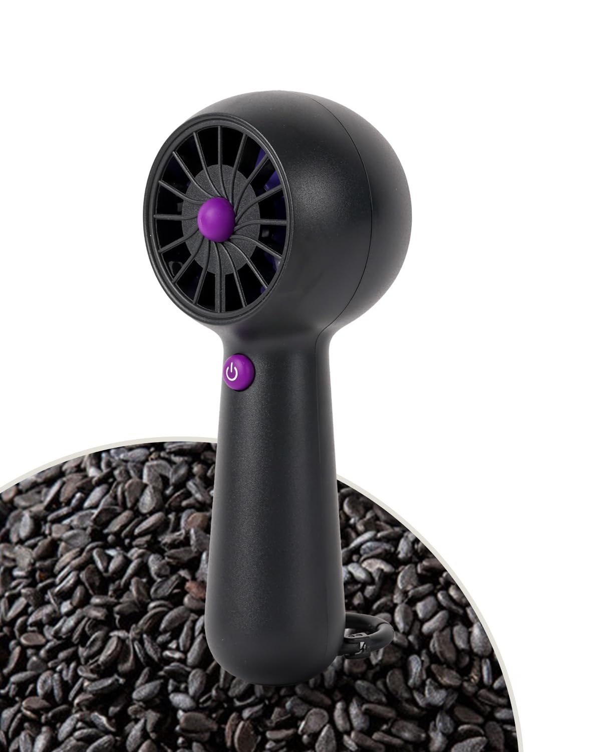 Portable Mini Fan, Usb Rechargeable Handheld Personal Fan With 5 Speeds 10H Battery Life Compact