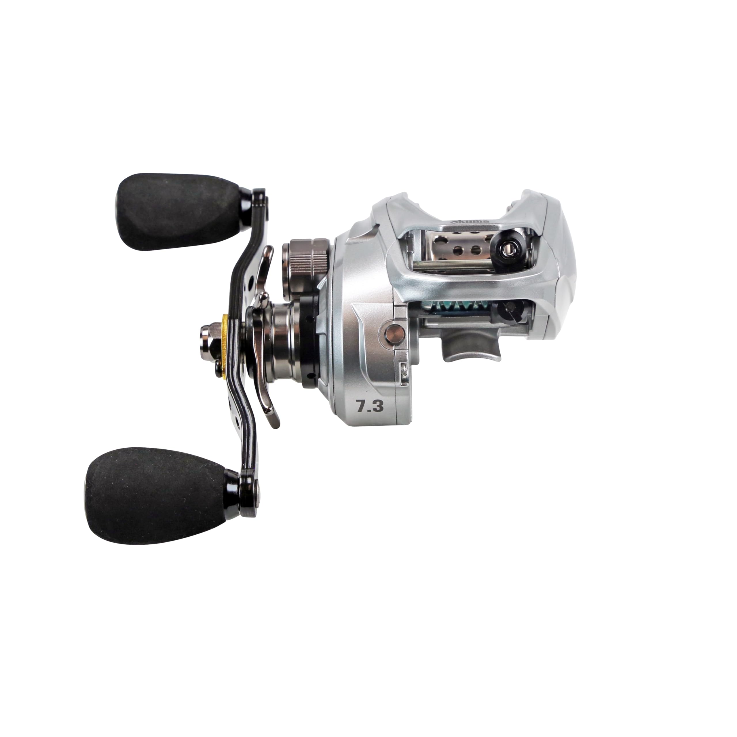 Okuma X-Series Low Profile Extremely Lightweight Baitcast Reel, Right Hand, X-100Ha