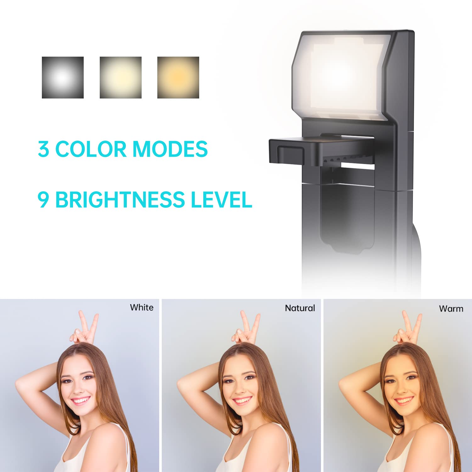 Ambertronix 40” Selfie Stick Tripod Quadrapod, Onboard Light, Wireless Bluetooth Remote, Extendable, Stainless Steel, 3 Light Modes, 9 Brightness Levels, Compatible With All Iphone & Android Devices