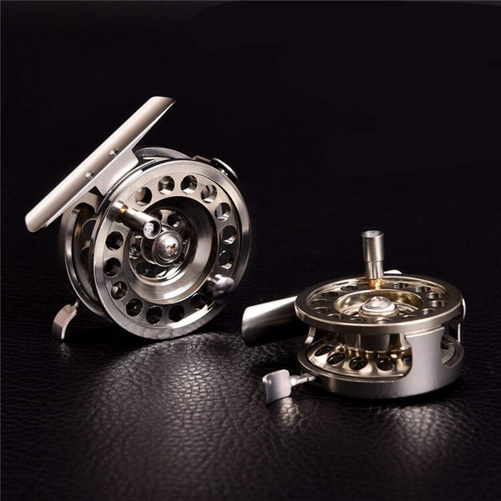Ashild Fly Fishing Reel,Fly Reel 1:1 Fly Fishing Reels Aluminum Fly Fish Reel 2 Bearing Fishing Reel Ultra-Light Winter Fishing Tackle Ice Reel (Color : 8, Size : Right Hand Bld 50)