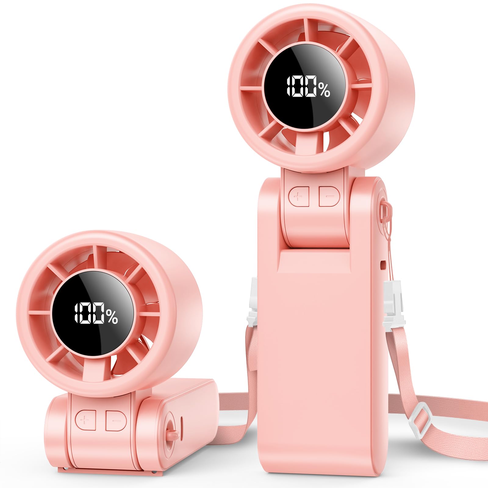 3-in-1 portable handheld turbo fan with 15000RPM motor and 15-hour cooling runtime Koospark