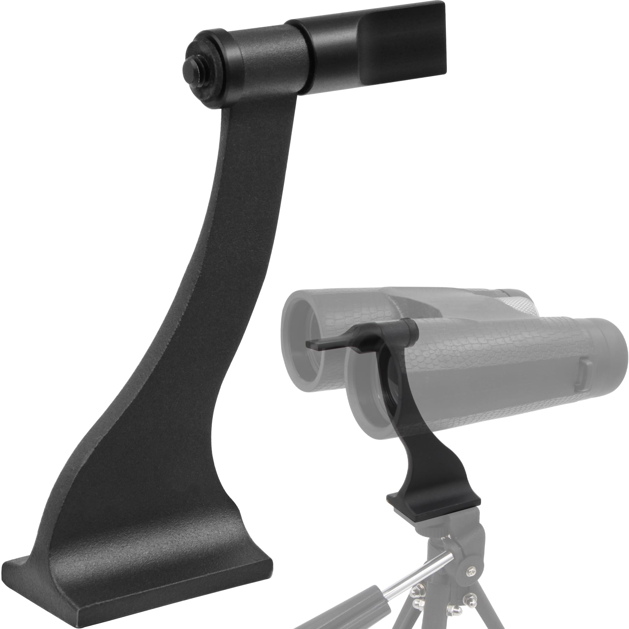 Alstar Binocular Tripod Adapter, Universal Binocular Tripod Mount With 1/4 Inch Thread For Porro Binoculars And Roof, Aluminium