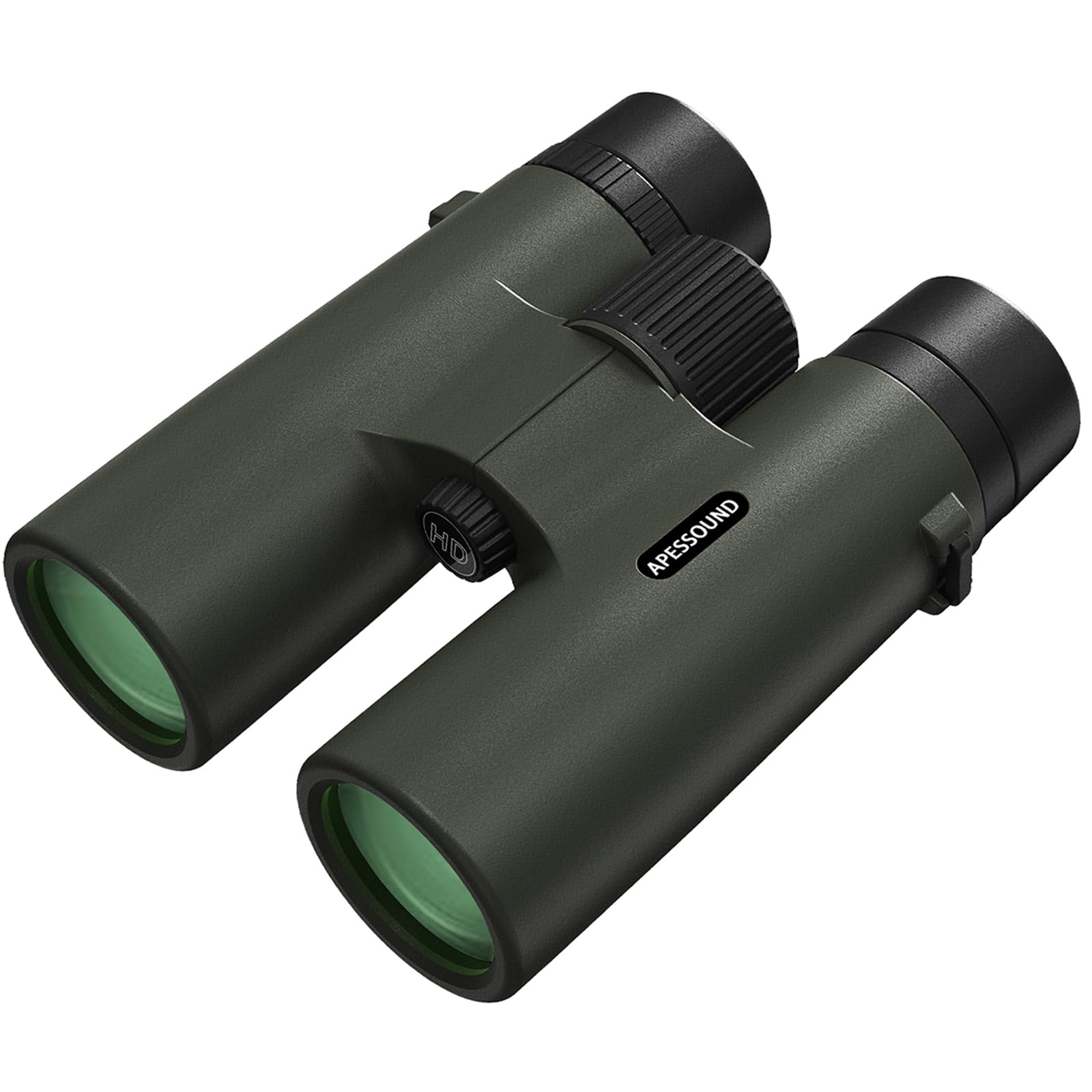 Apessound 10X42 Binoculars For Adults, Hunting & Bird Watching - Hd Optics With Fully Multi-Coated Lenses & Bak4 Prism, Ipx7 Waterproof/Fogproof/Shockproof, Rubber Armored, Tripod Adaptable