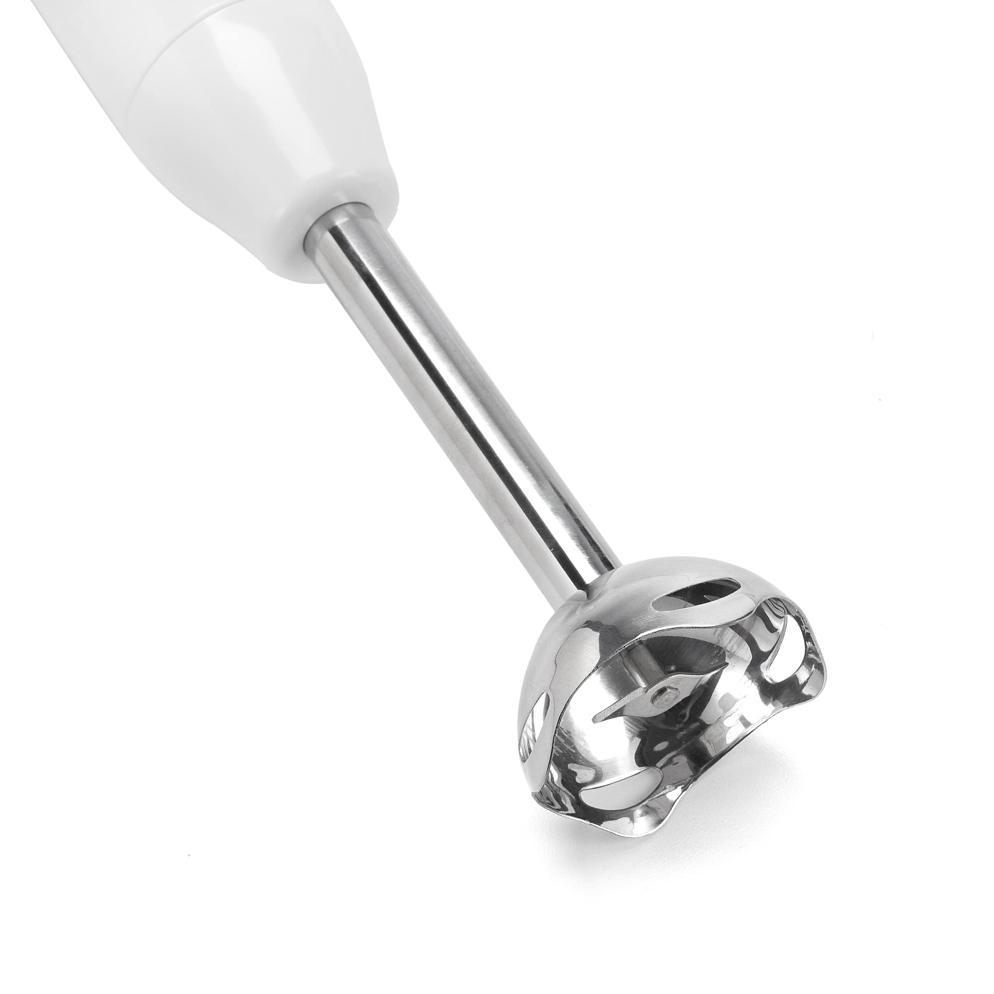Dominion Electric Multi Purpose Immersion Stick Hand Blender Stick Includes Stainless Steel Shaft & Blades, Powerful 180 Watt Ice Crushing 2-Speed Control One Hand Mixer, Removable Blending Stick For Easy Cleaning, White