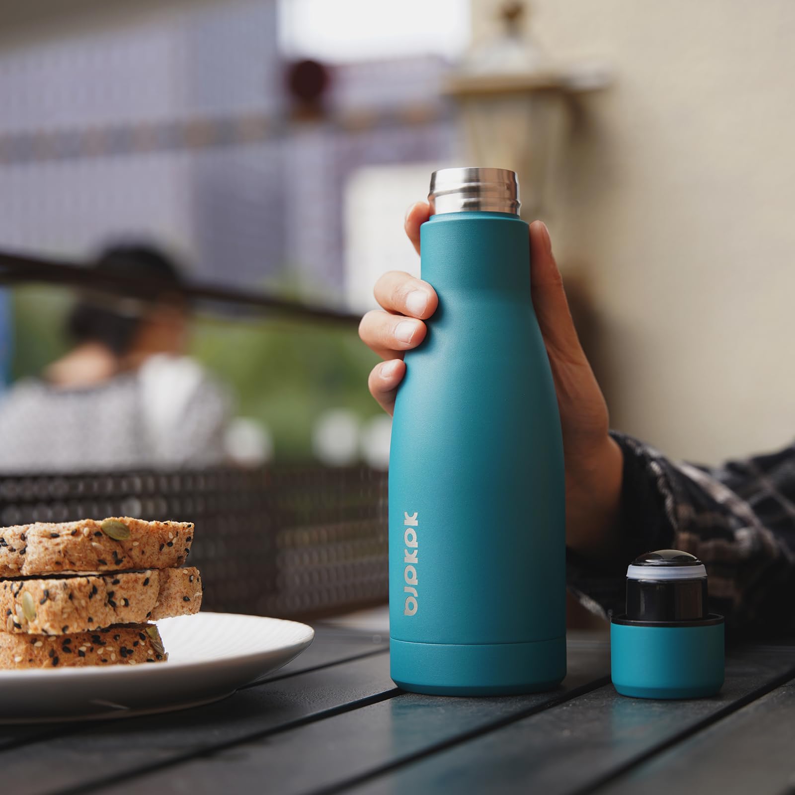 Bjpkpk 17Oz Insulated Water Bottles Stainless Steel Sports Water Bottles Keep Cold And Hot