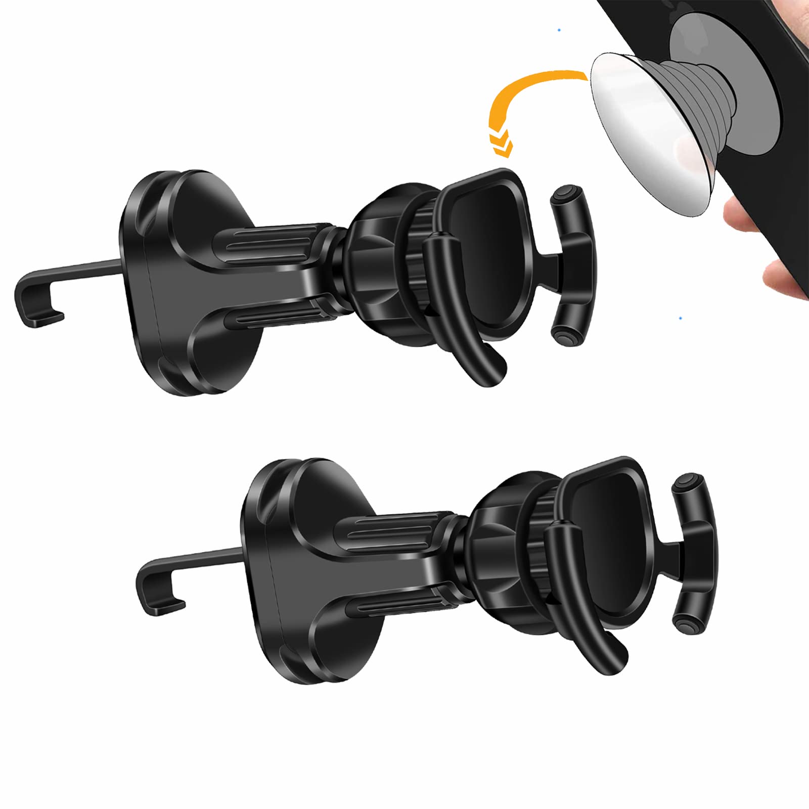 Zanedy Car Universal Phone Mount For Collapsible Grip/Socket Mount Phone Holder Pop Air Vent Out Stand Car Mount 360 Degrees Dashboard Desk Wall Bracket For Gps Navigation All Smartphones