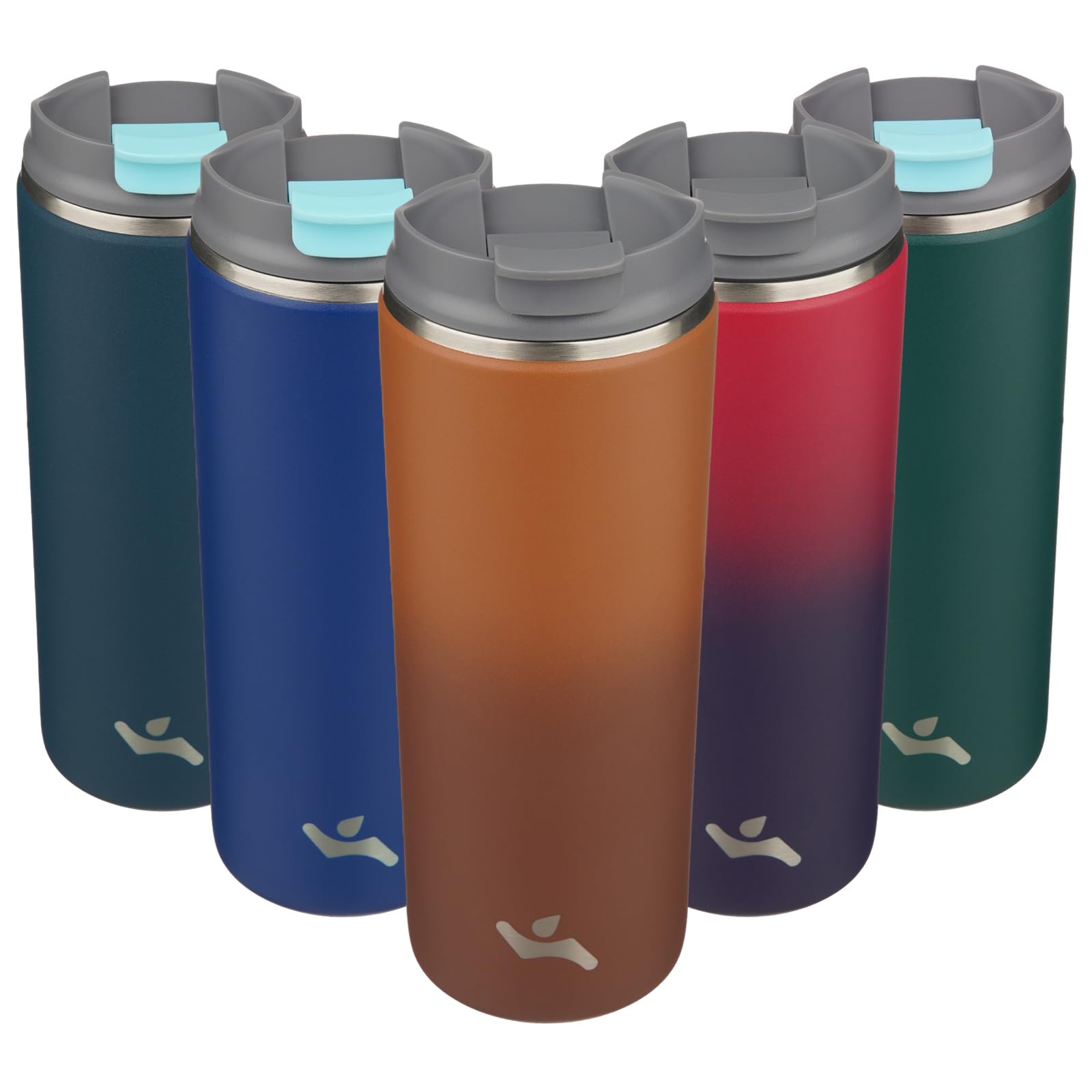 Tumbler With Lid, 16 Oz Travel Coffee Mug Double Wall Vacuum Stainless Steel Thermal Metal Cup