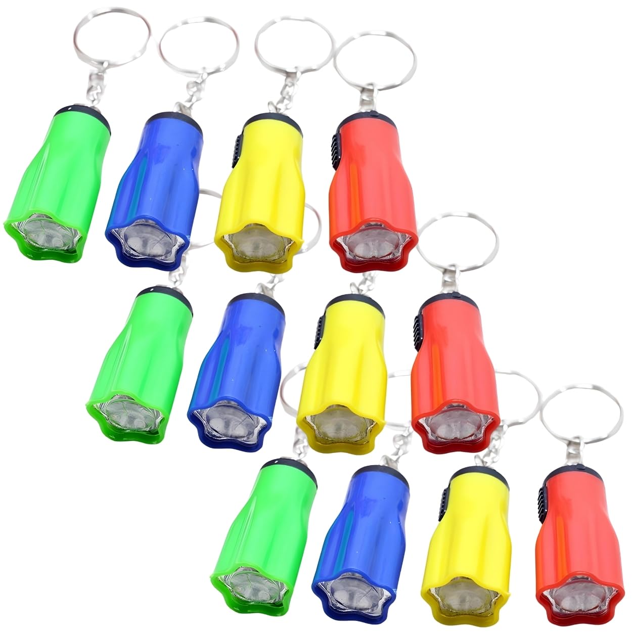 Rhode Island Novelty Star Shaped Flashlight Key Chains, 12 Pieces Per Order