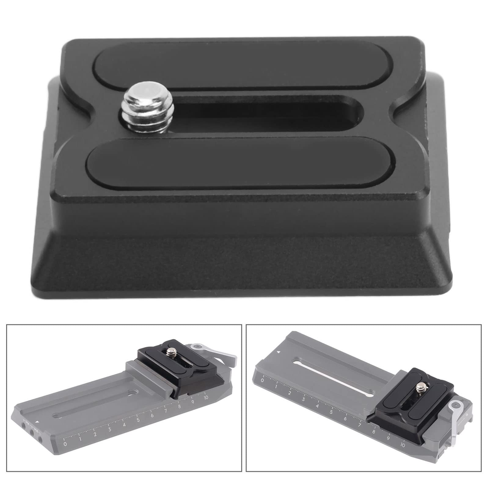 Yoidesu Quick Release Baseplate Qr Plate For Dji Rs2 Rsc2 Rs3 Pro Gimbal Stabilizer Standard Camera Tripod Ballhead Base Camera Stabilizer Accessories(Standard Version)