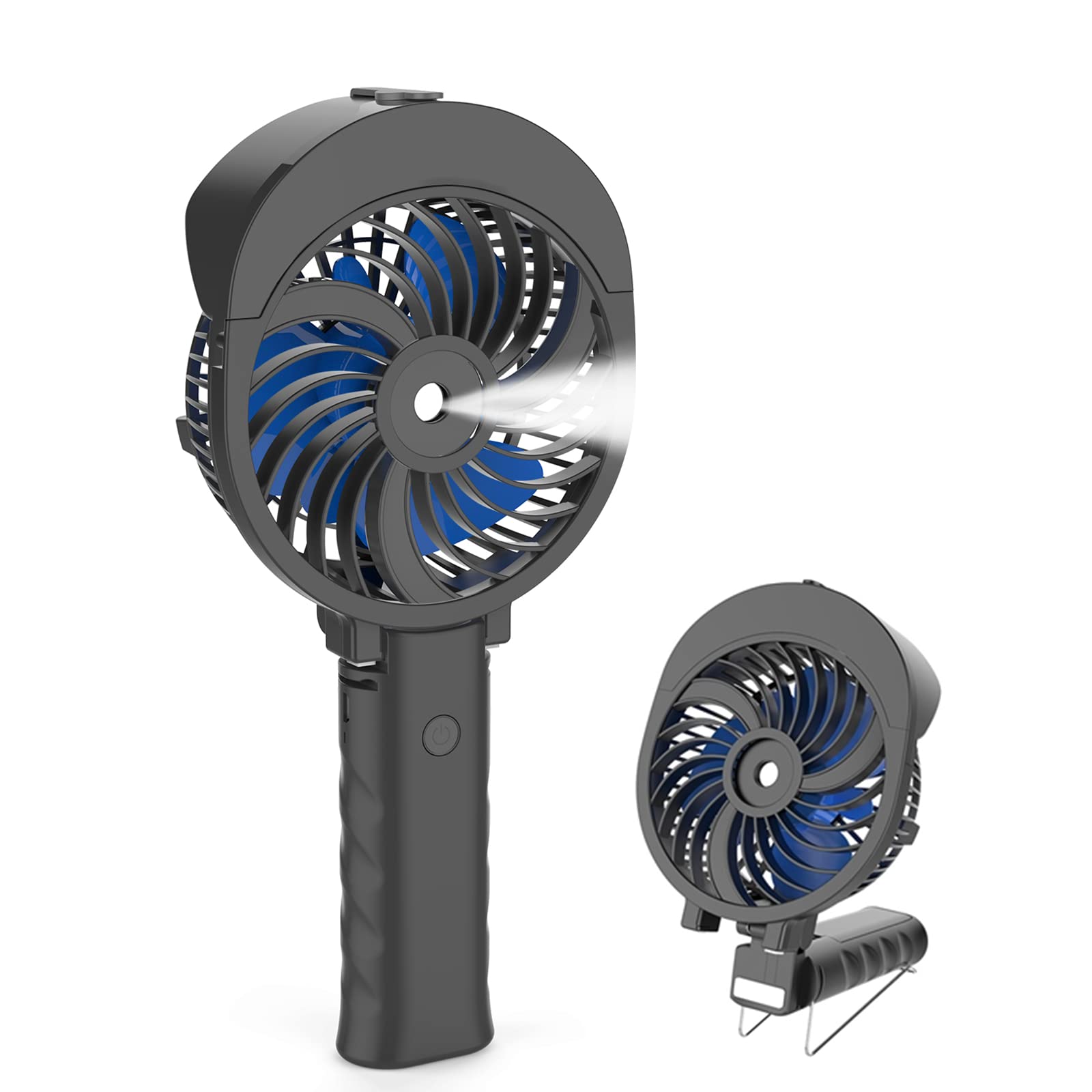 Handfan Personal Misting Fan, 55Ml Large Water Tank, Poratable Handheld Rechargeable Mister Fan - Koospark