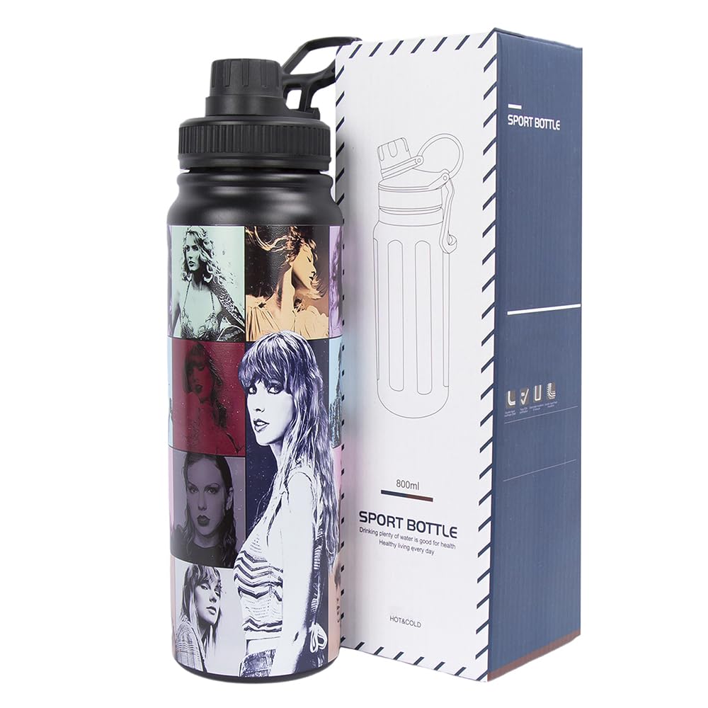 Stainless Steel Double Wall Vacuum Insulated Water Bottle --, Leak-Proof, Wide Mouth Design