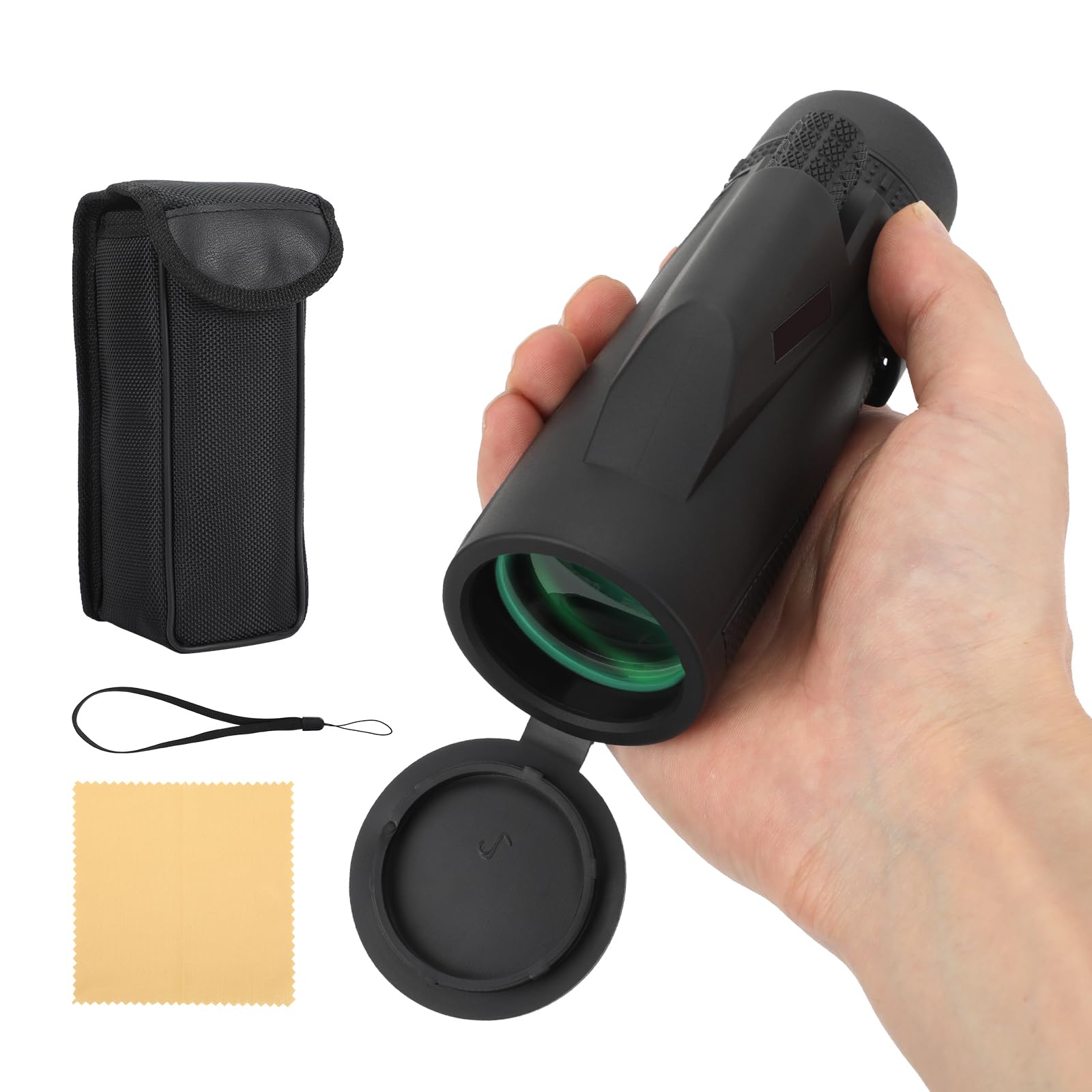 Dicoria Hans 10X42 Compact Monocular, Smaller Size Easier To Carry Around For Bird Watching Hunting Camping Hiking Sport Game Concerts
