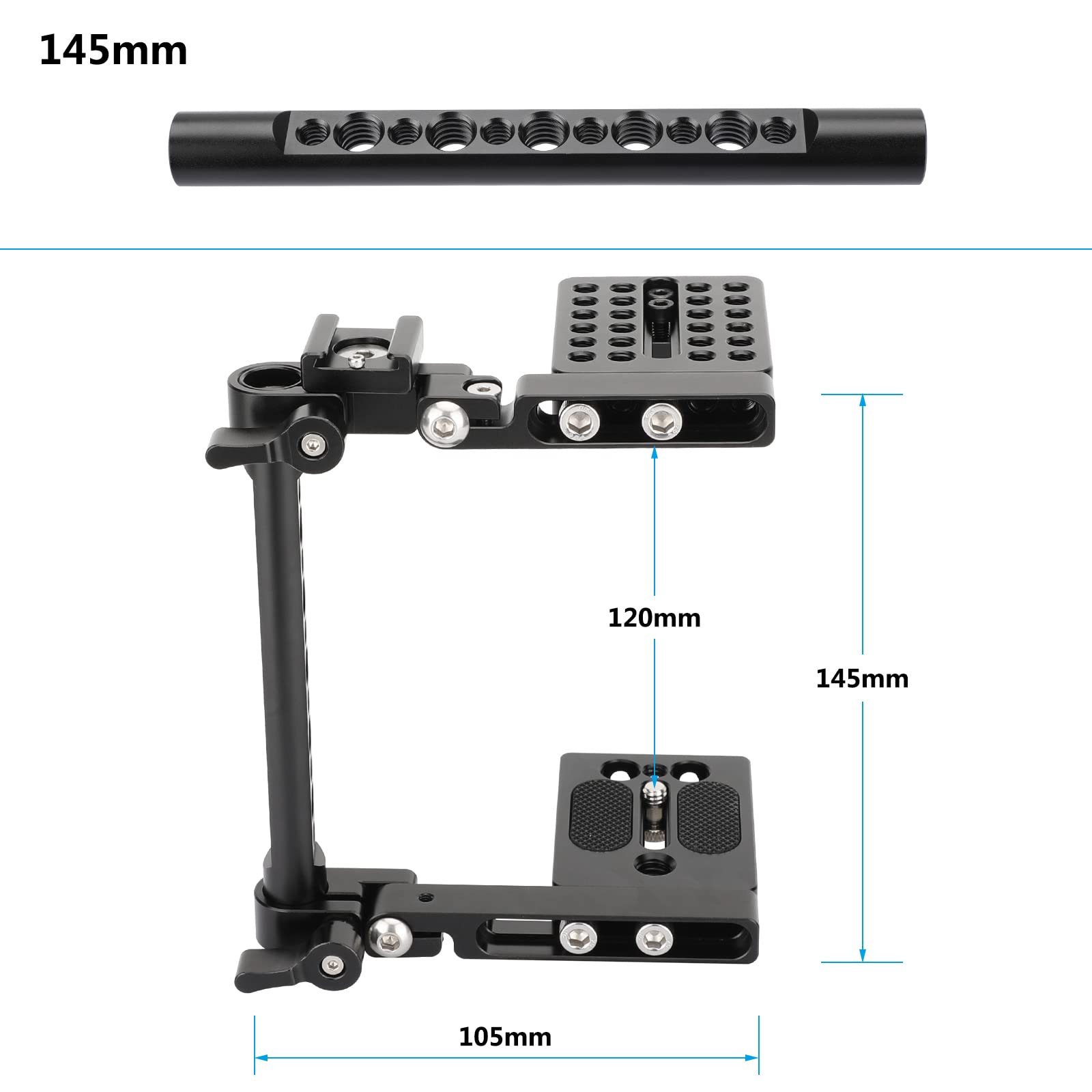 Camvate Foldable C-Frame Camera Cage For Universal Dslr Camera Cage Rig - 3150