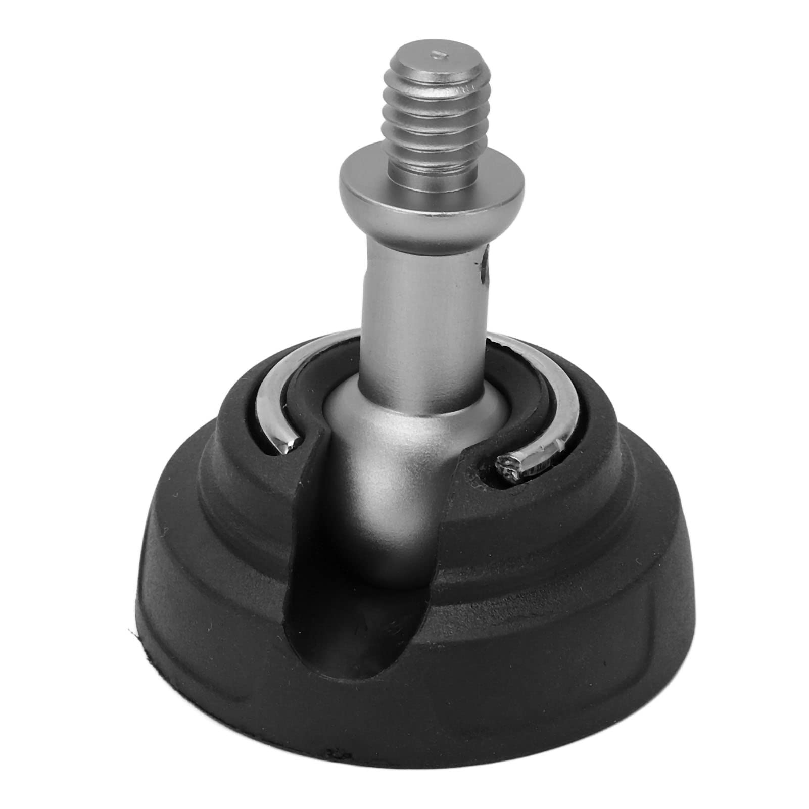 Vbestlife Stainless Steel Rubber Tripod Foot Pad, Non Slip Camera Tripod Foot Replacement, 50Mm Diameter, Ball Head Design, 3/8In Screw Interface