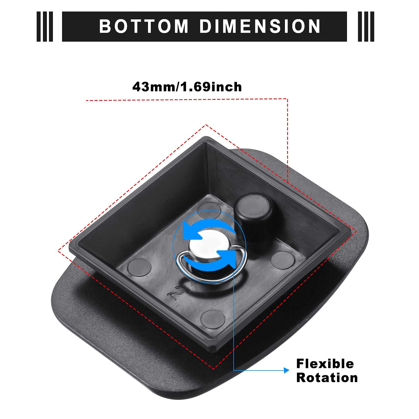 Weewooday 2 Pieces 43Mm Tripod Quick Release Plate Camera Mounting Adapter Plate Parts Replacement For Photography Equipment Camera Mount