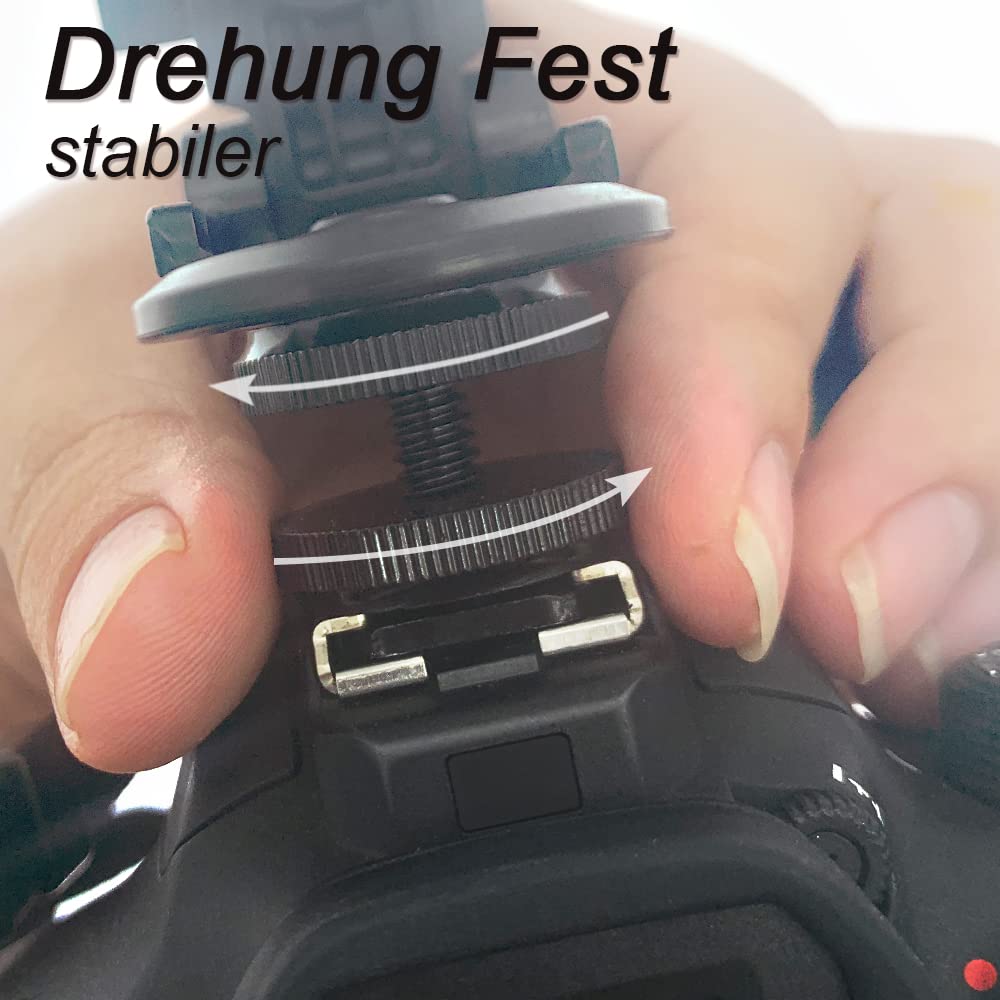 Zeetain Camera Hot Shoe Phone Holder, Phone Tripod Mount Adapter With Cold Shoe For Microphone Led Light Iphone Dslr Camera Photography Vlogging