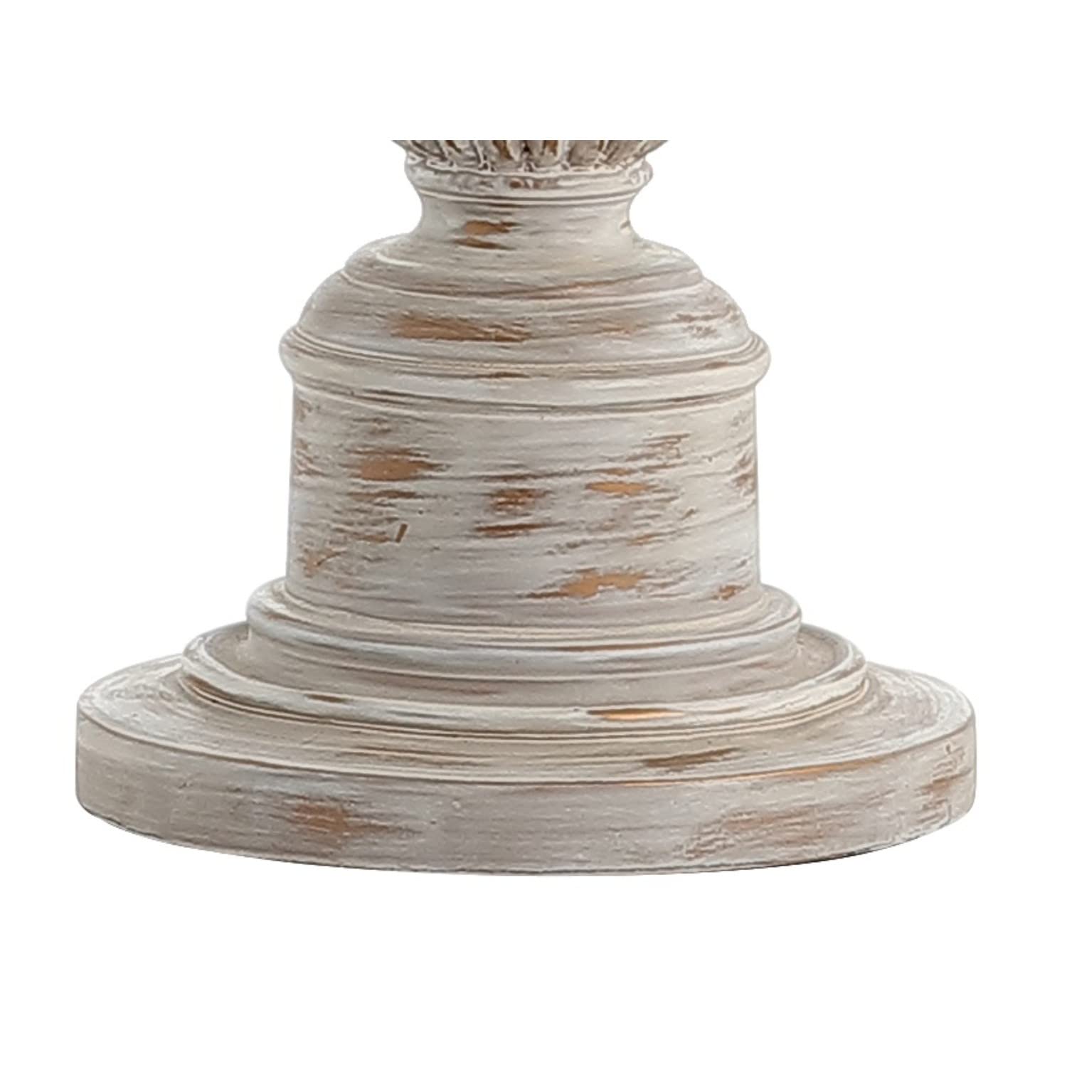 Jonathan Y Jyl3031A Regent 33" Rustic Resin Led Table Lamp Traditional Transitional Bedside Desk Nightstand Lamp For Bedroom Living Room Office College Bookcase Led Bulb Included, White Wash