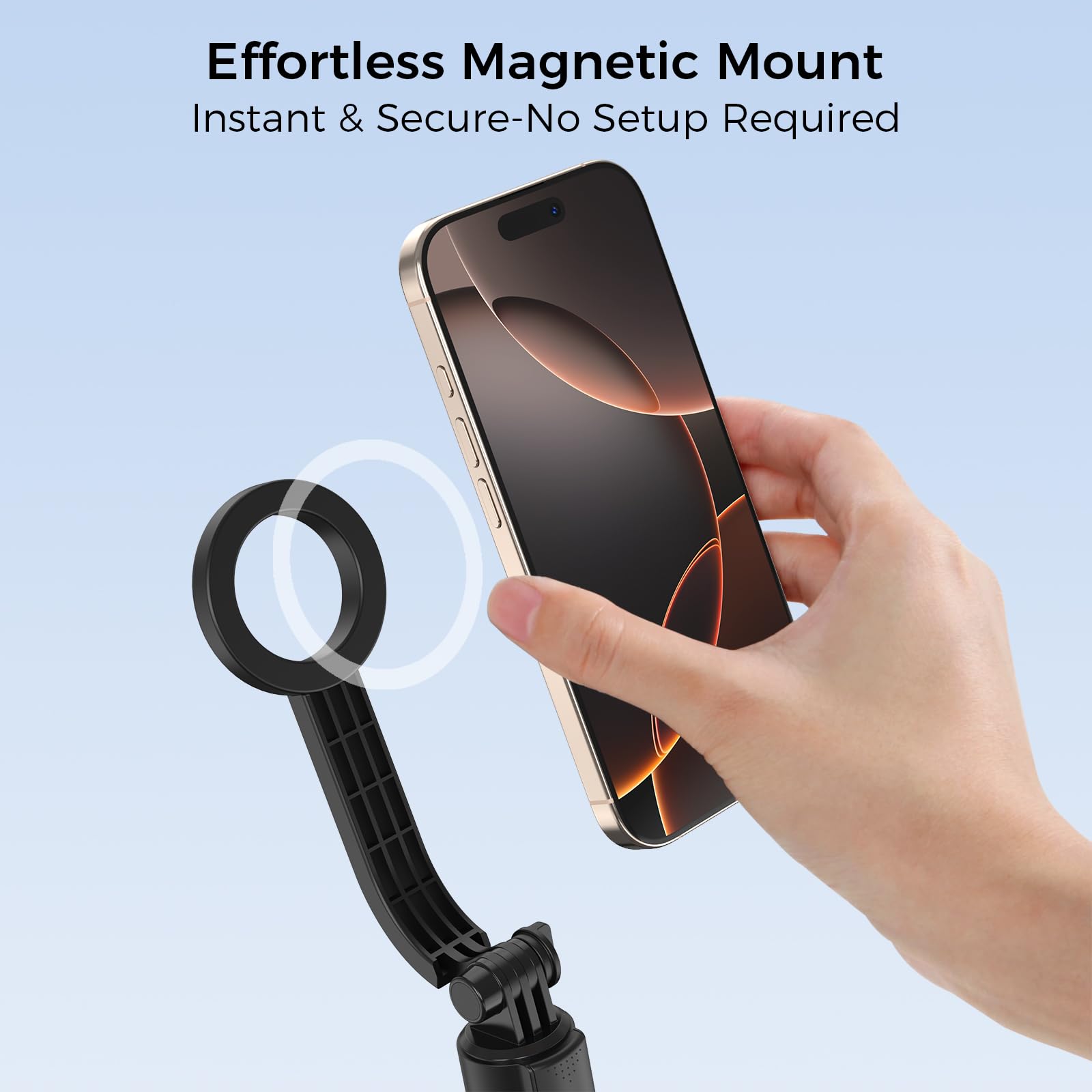 E-Tree Magnetic Selfie Stick Tripod For Magsafe Iphone, 67" Cell Phone Tripod Stand With Remote