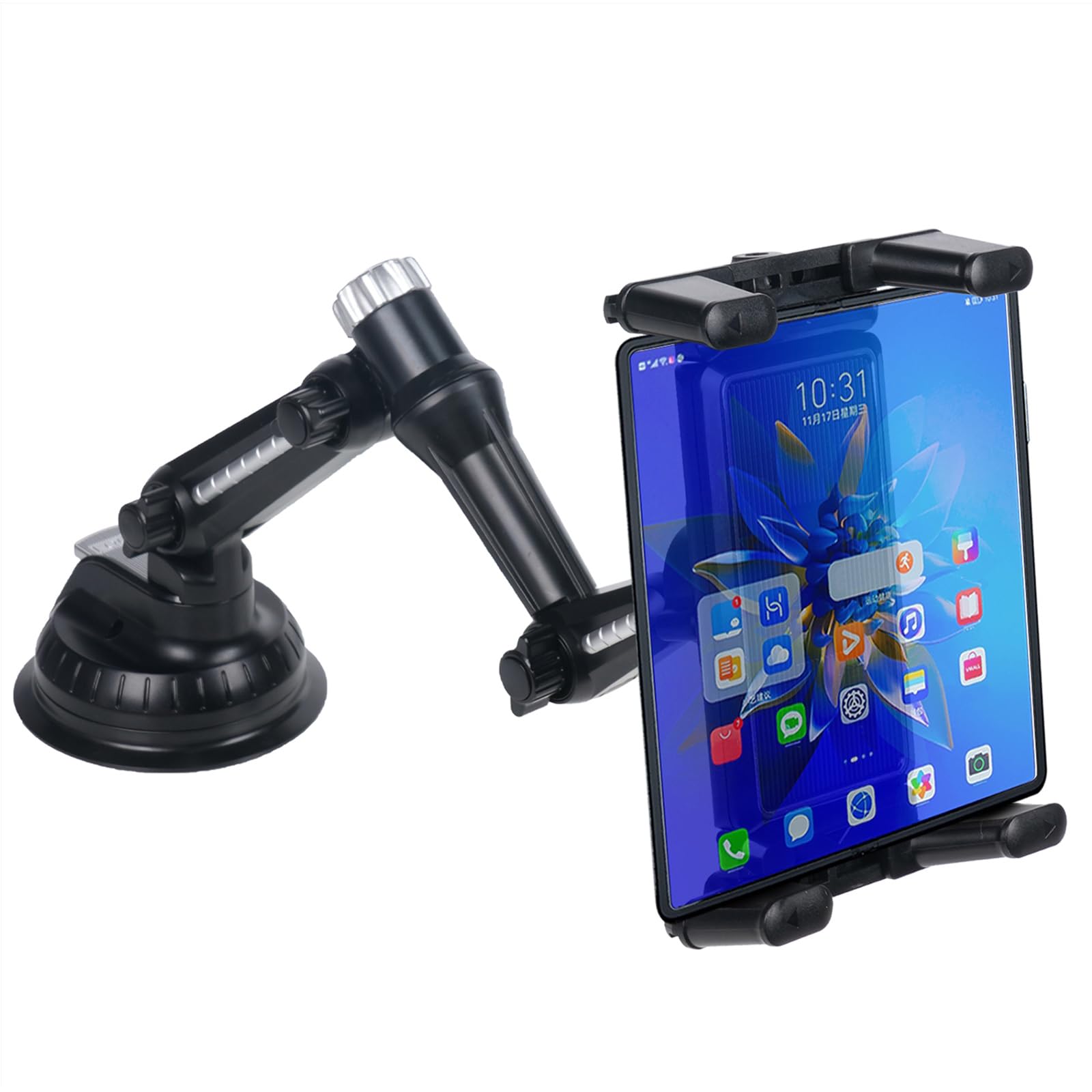 Kelofam 5 In 1 Car Phone Holder, Car Dashboard Windshield Phone Mount, Suitable For Iphone15 14 Iphone13 Promax, Samsung Z Fold 5 4, All Smartphones