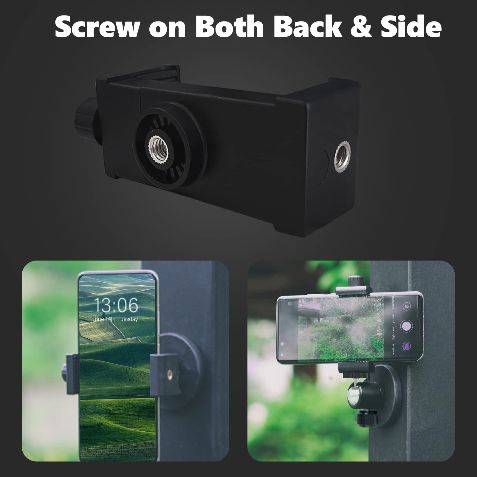 Vinkqiado Gym Magnetic Phone Mount Holder, Heavy Duty Magnet Base Cell Phone Clamp, Attracts To Ferrous Metal Surface, Designed For Gym, Motorcycles Tank, Tractor, Toolbox, Truck, Forklift