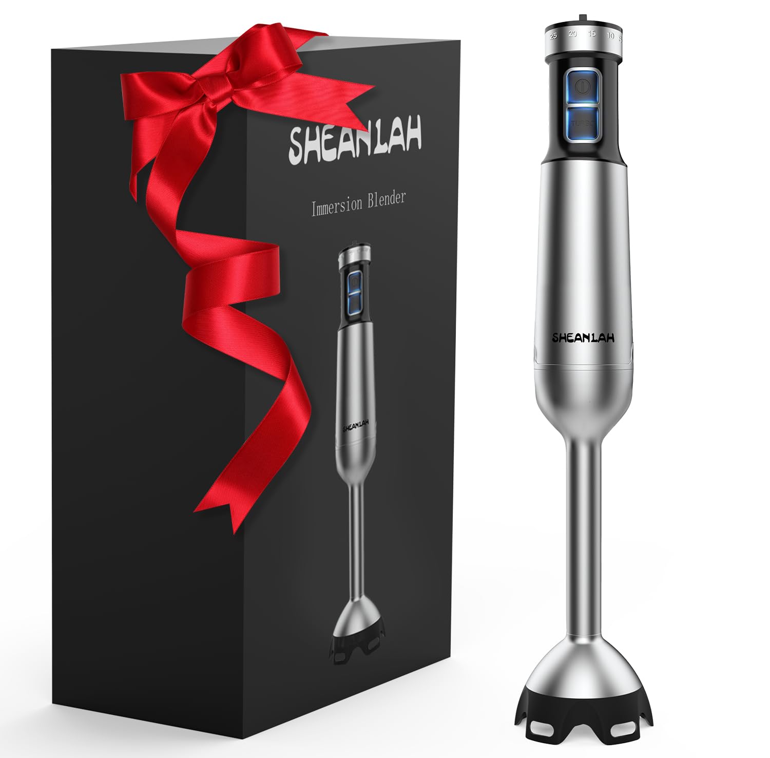 SHEANLAH 1000W Powerful Immersion Blender handheld, Hand Blender with 25-Speed, Scratch-Resistant Hand Mixer - Koospark